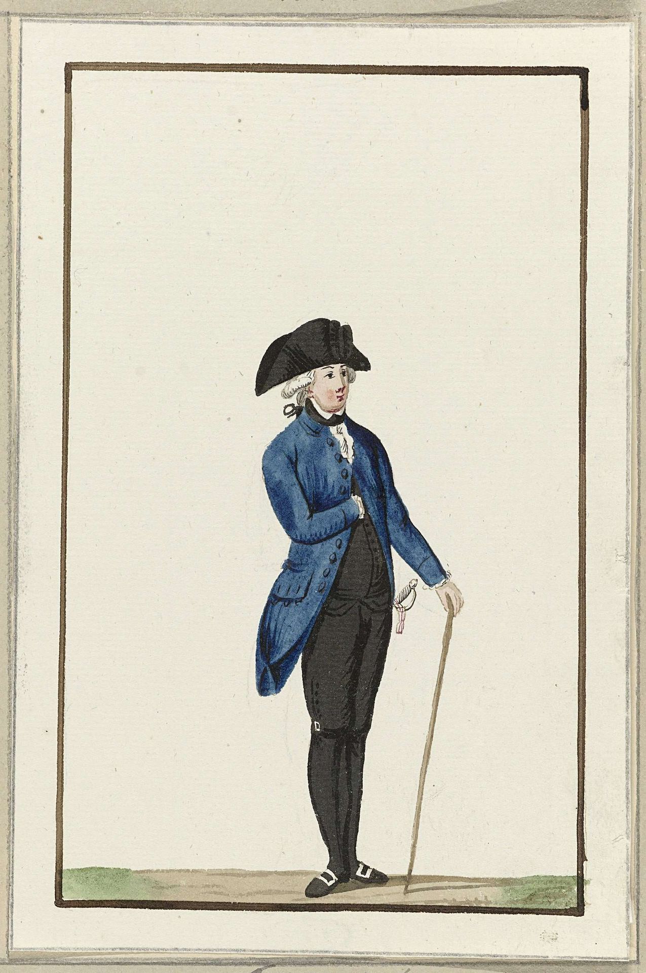 Montering van het exercitiegenootschap van Zwolle, ca. 1787 by Anonymous