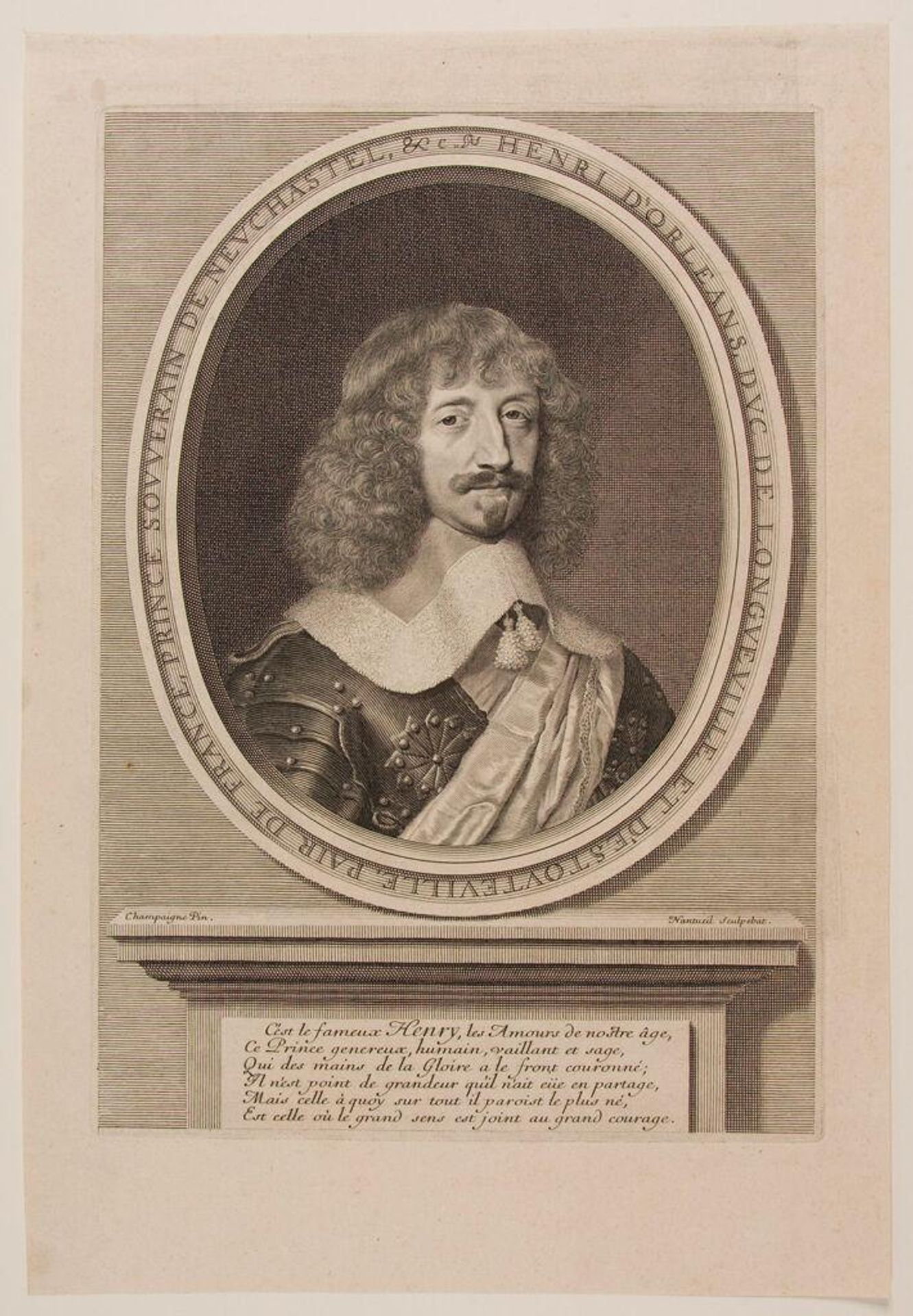 Henri II d'Orleans, Duc de Longueville by Robert Nanteuil