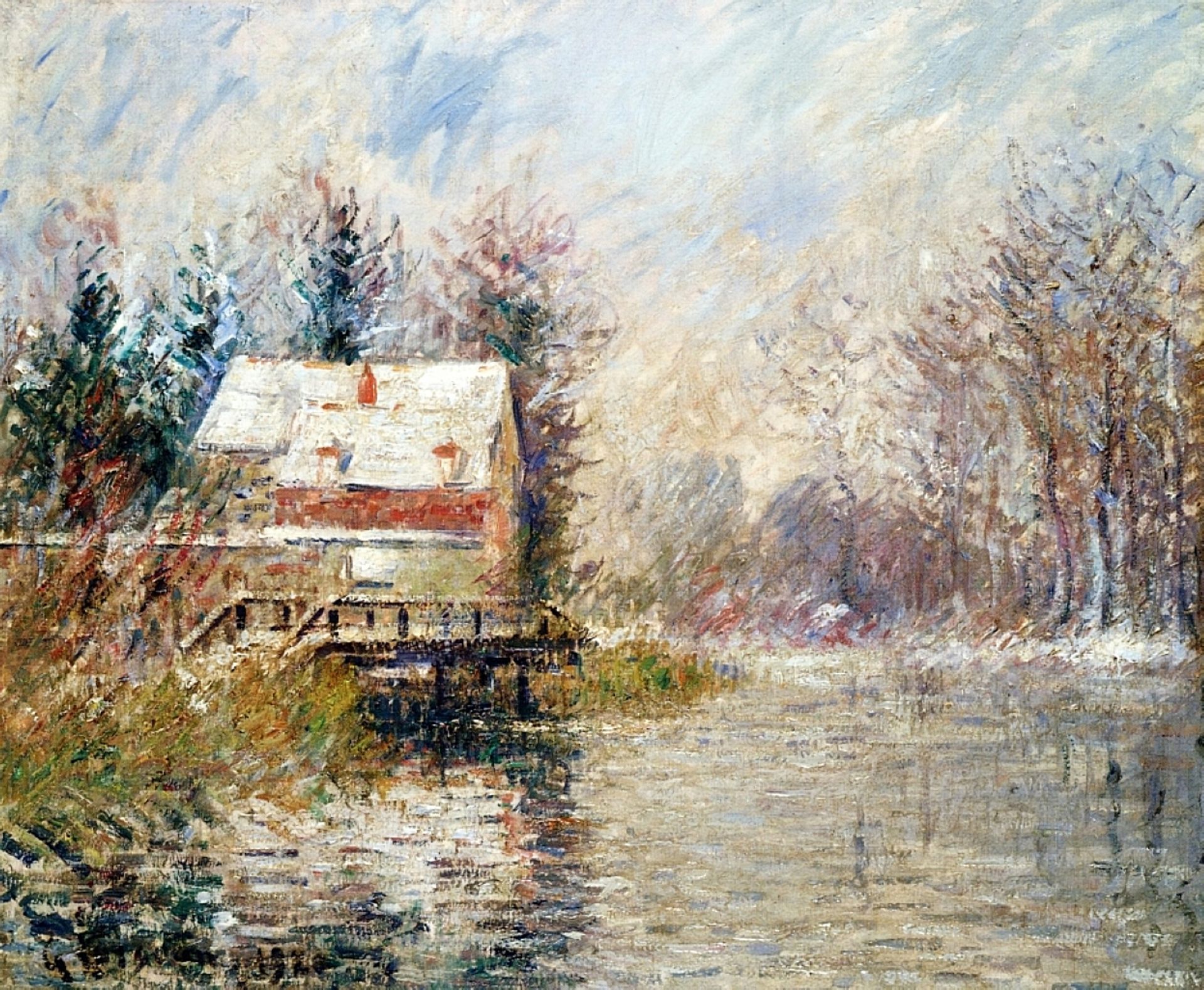 House by the Water by Gustave Loiseau