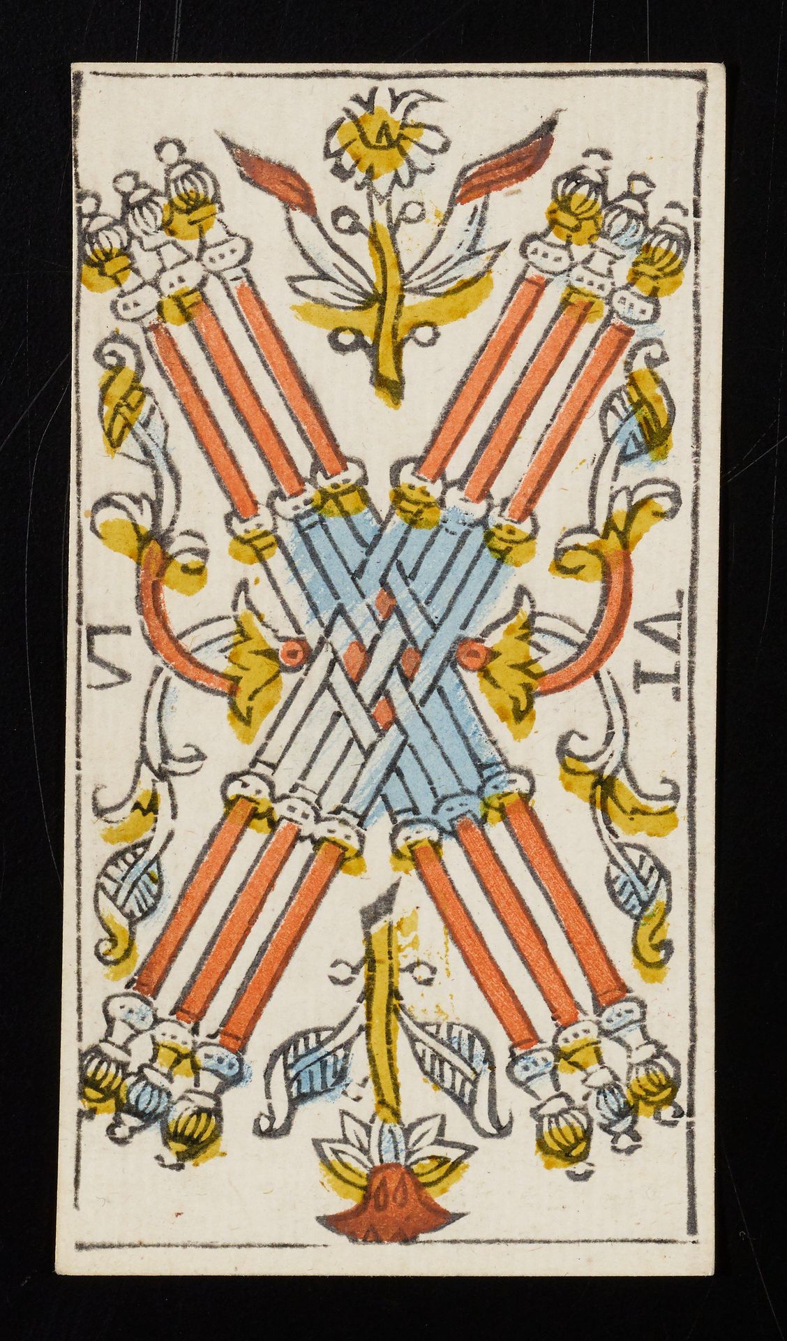 Six of Batons by Claude Burdel