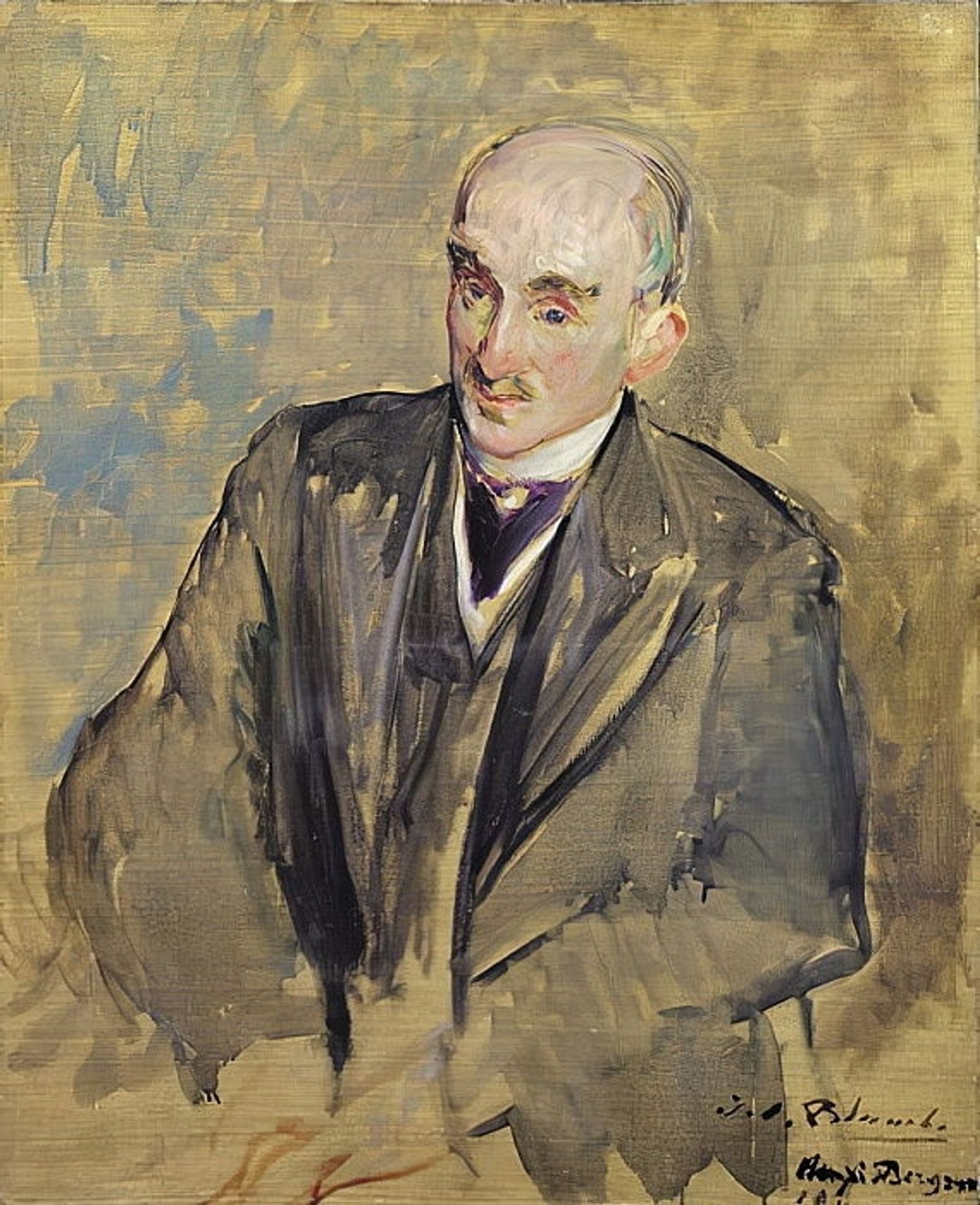 Study for a portrait of Henri Bergson (1859-1941) by Jacques-Émile Blanche