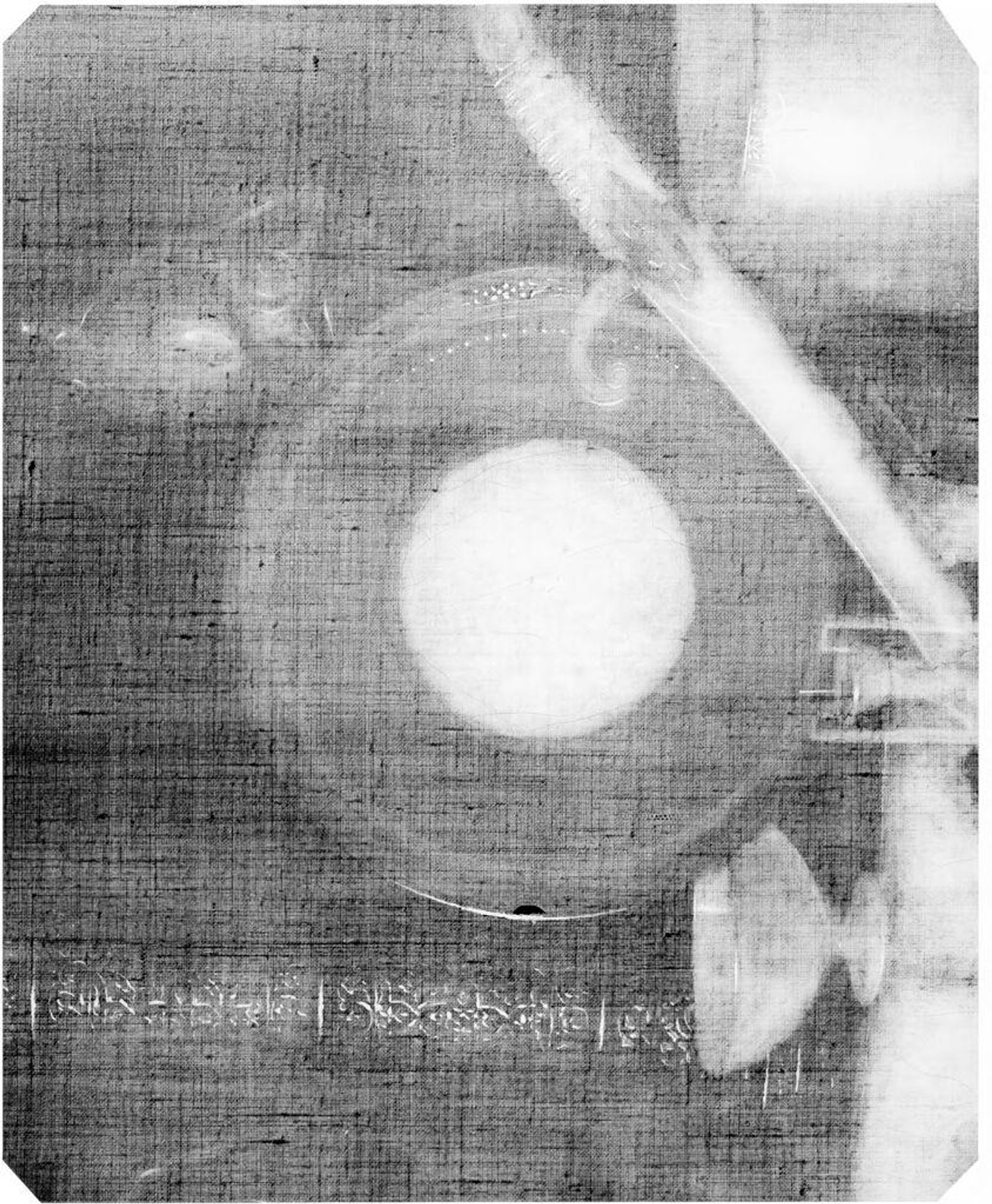 X-radiograph(s) of "Still Life" by Artist of original: William Michael Harnett
