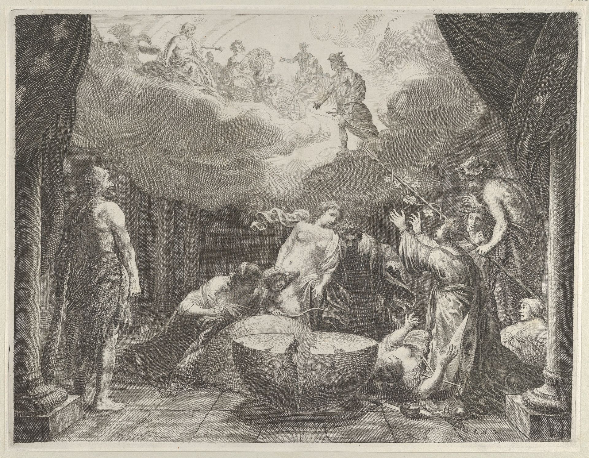 Plate 10: Allegory on the Discord in France, from Caspar Barlaeus, "Medicea Hospes" by Pieter Nolpe