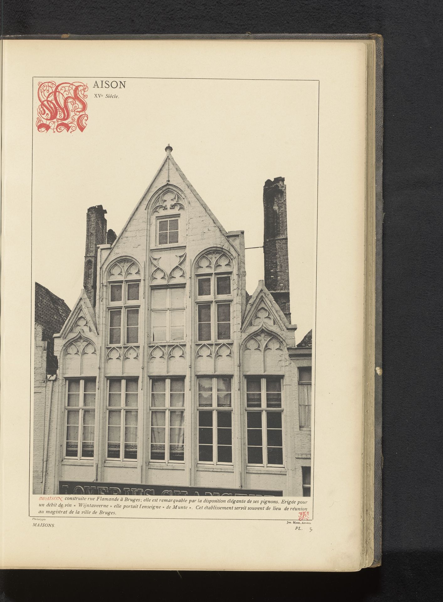 Woningen aan de Rue Flamande te Brugge by Anonymous