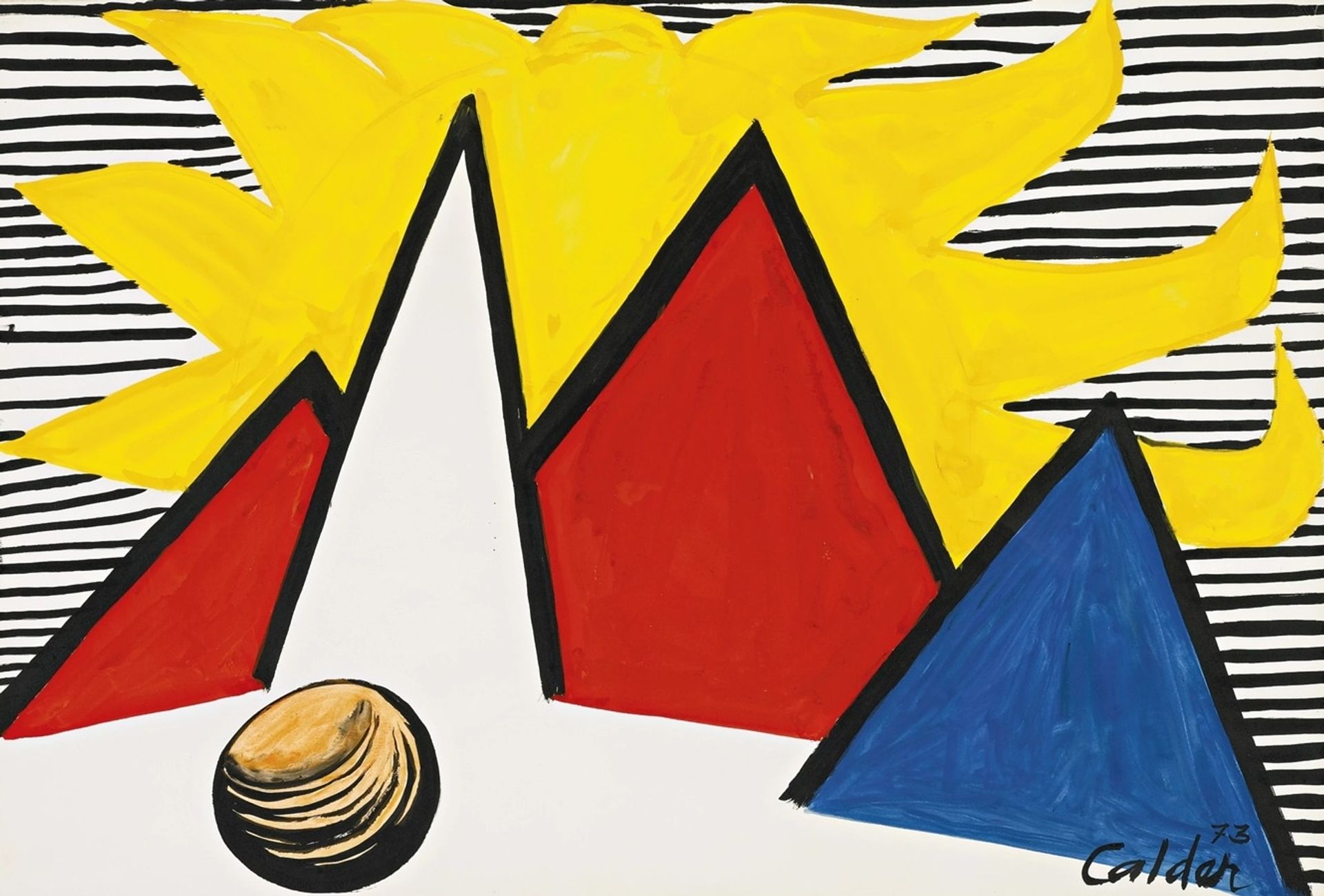 Great Yellow Sun by Alexander Calder