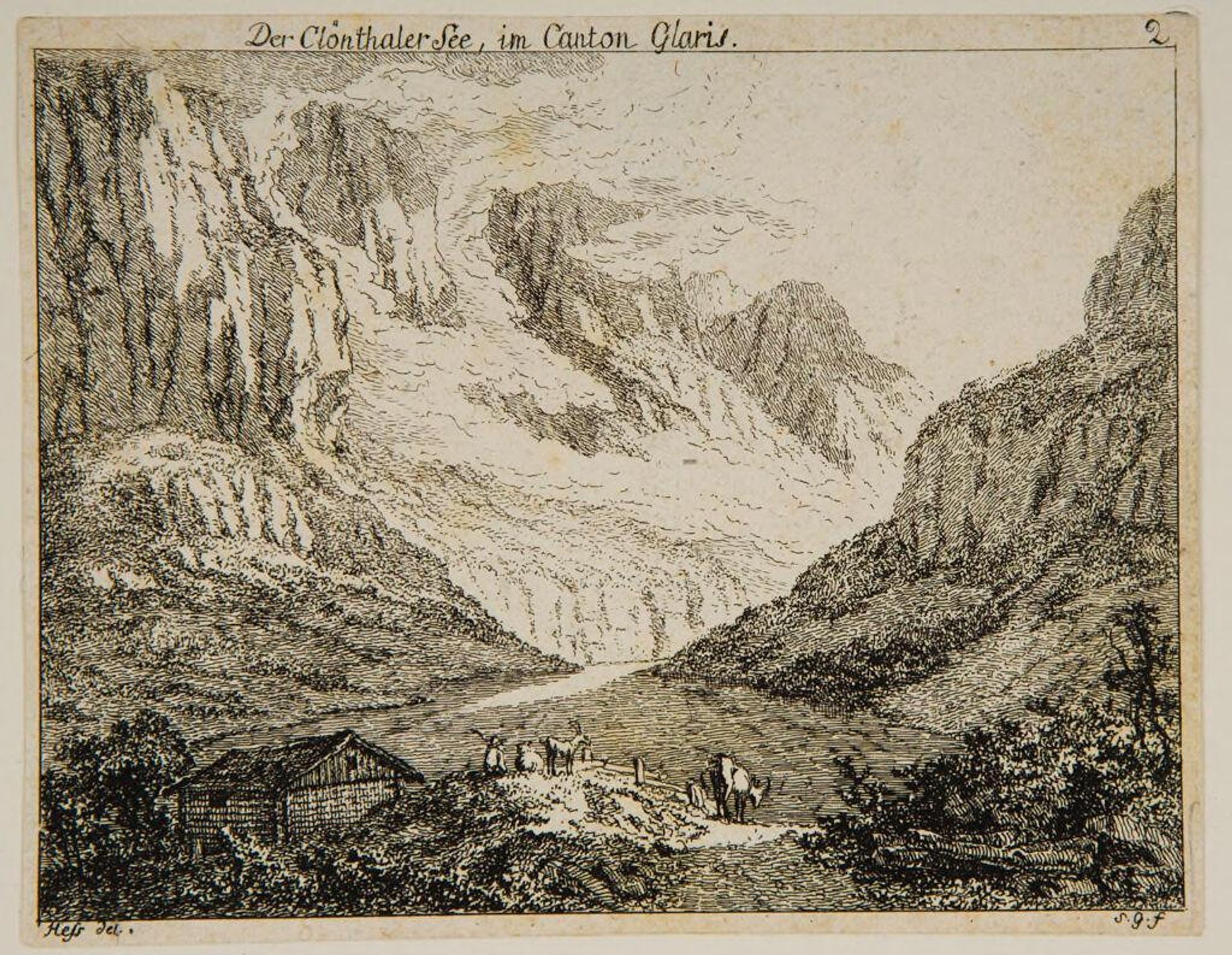 KlÃ¶nthaler See by Salomon Gessner