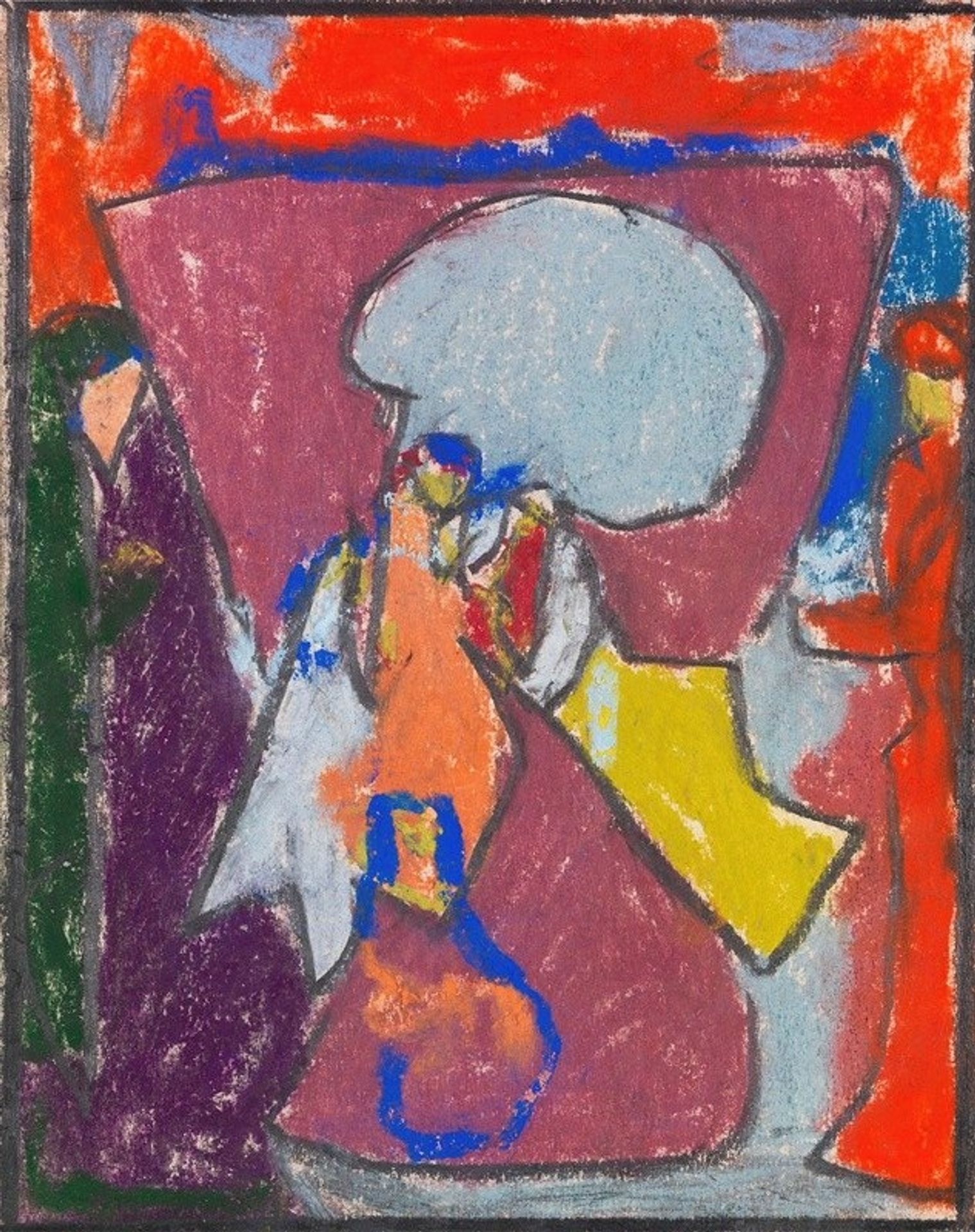 Figurengruppe by Adolf Hölzel