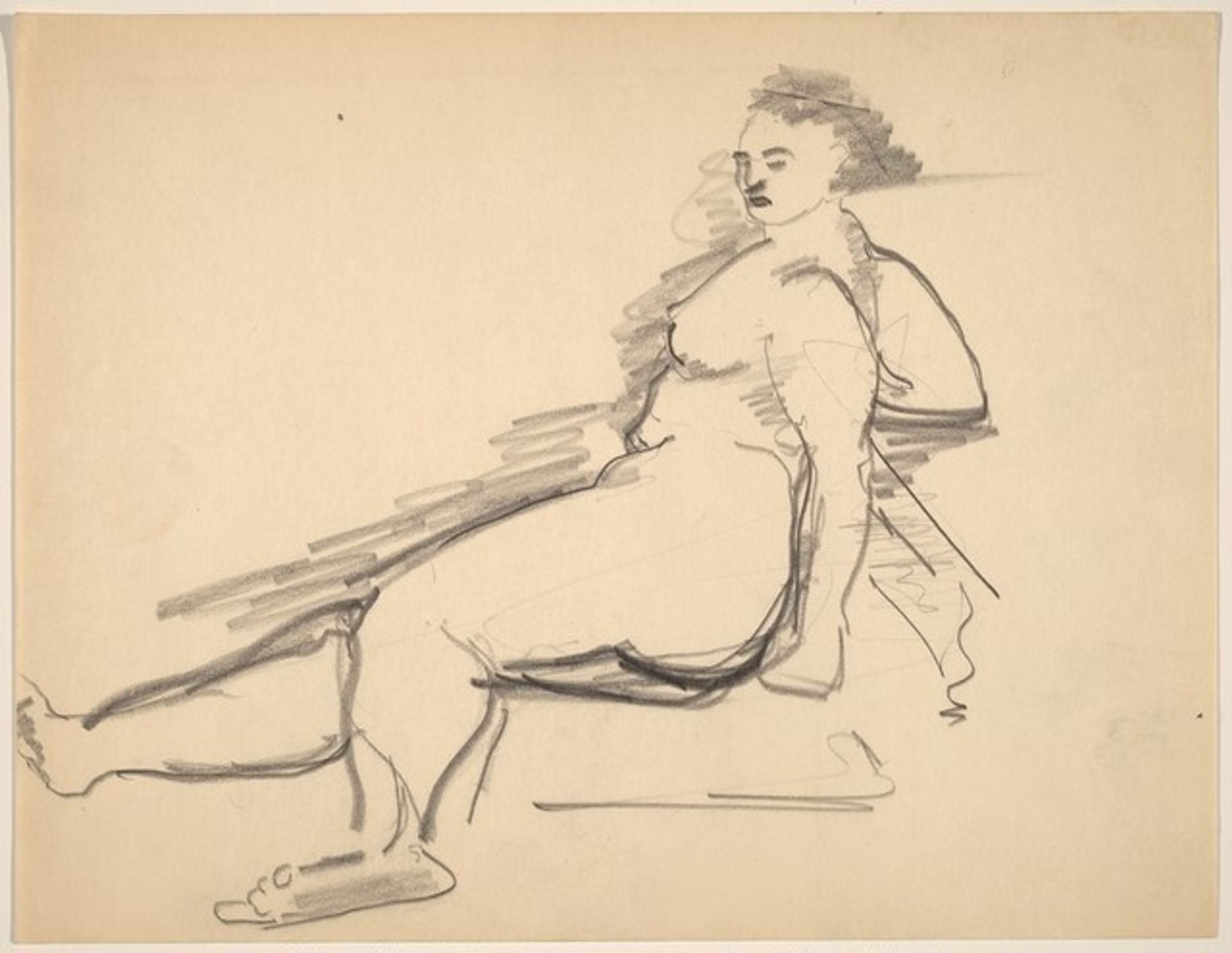 Reclining Nude, Right Arm Supporting Torso by Mark Rothko
