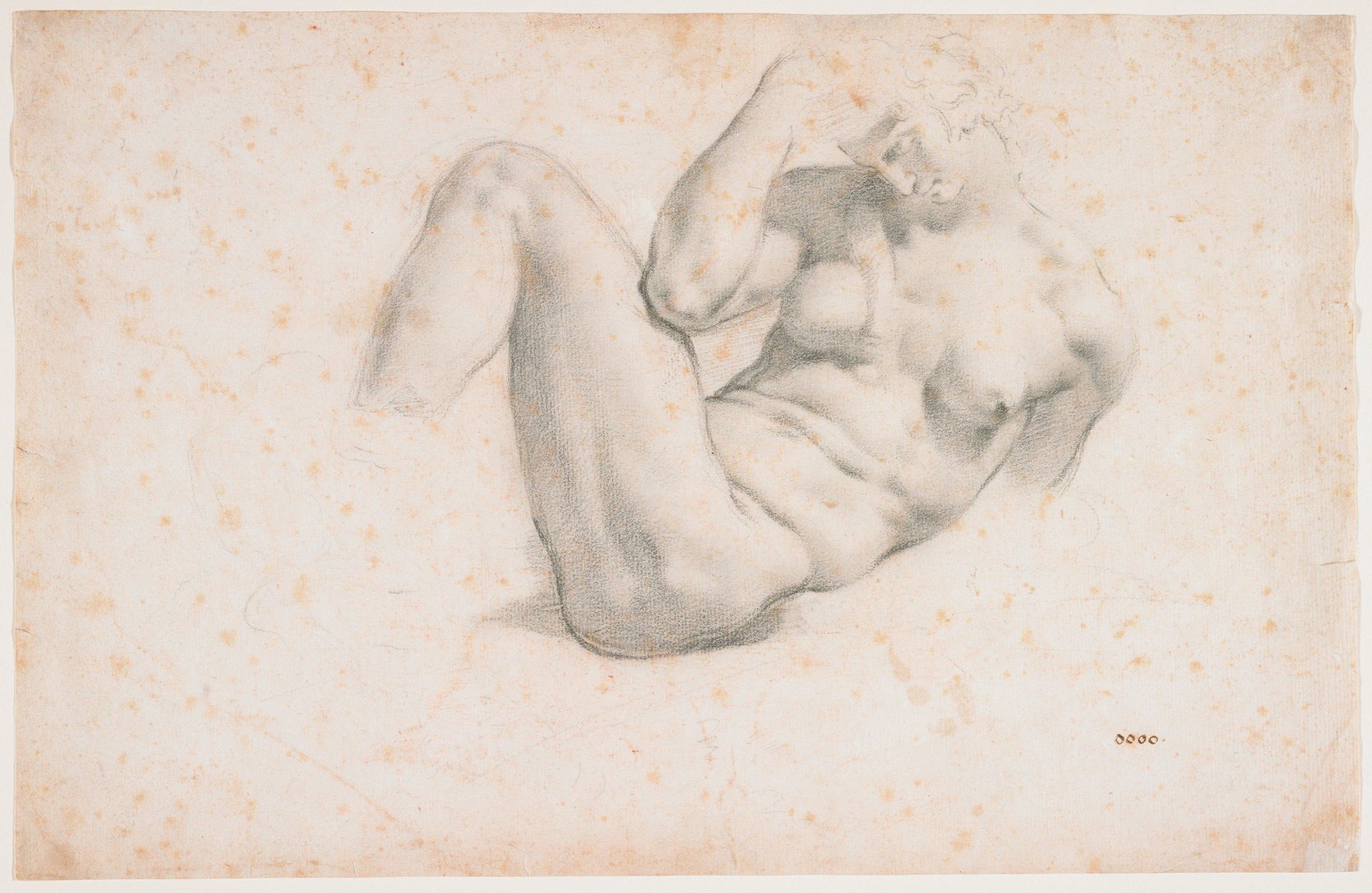 Study of Michelangelo's Night Sculpture from the Medici Tombs by Cesare Dandini