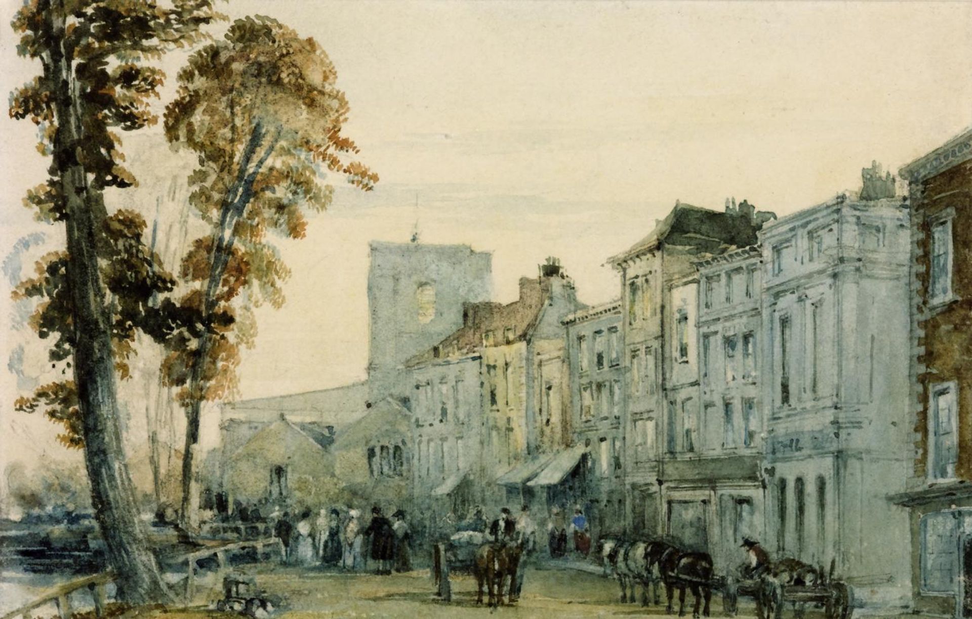 Cheyne Walk by British (?) School 19th century