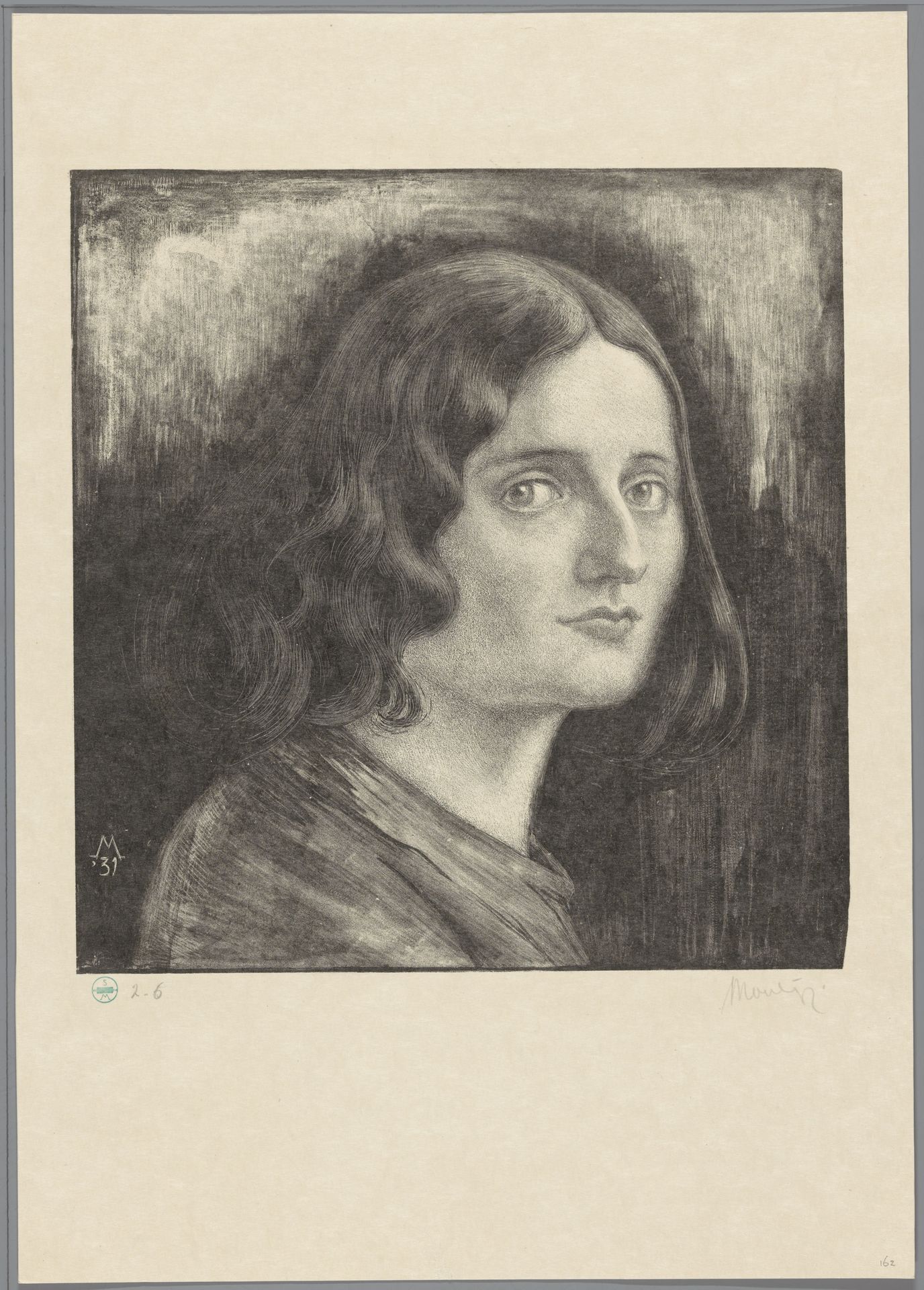 Portret van een onbekende vrouw by Simon Moulijn