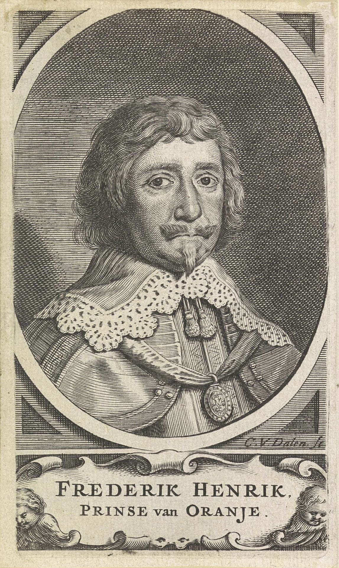 Portret van Frederik Hendrik, prins van Oranje by Cornelis van Dalen I