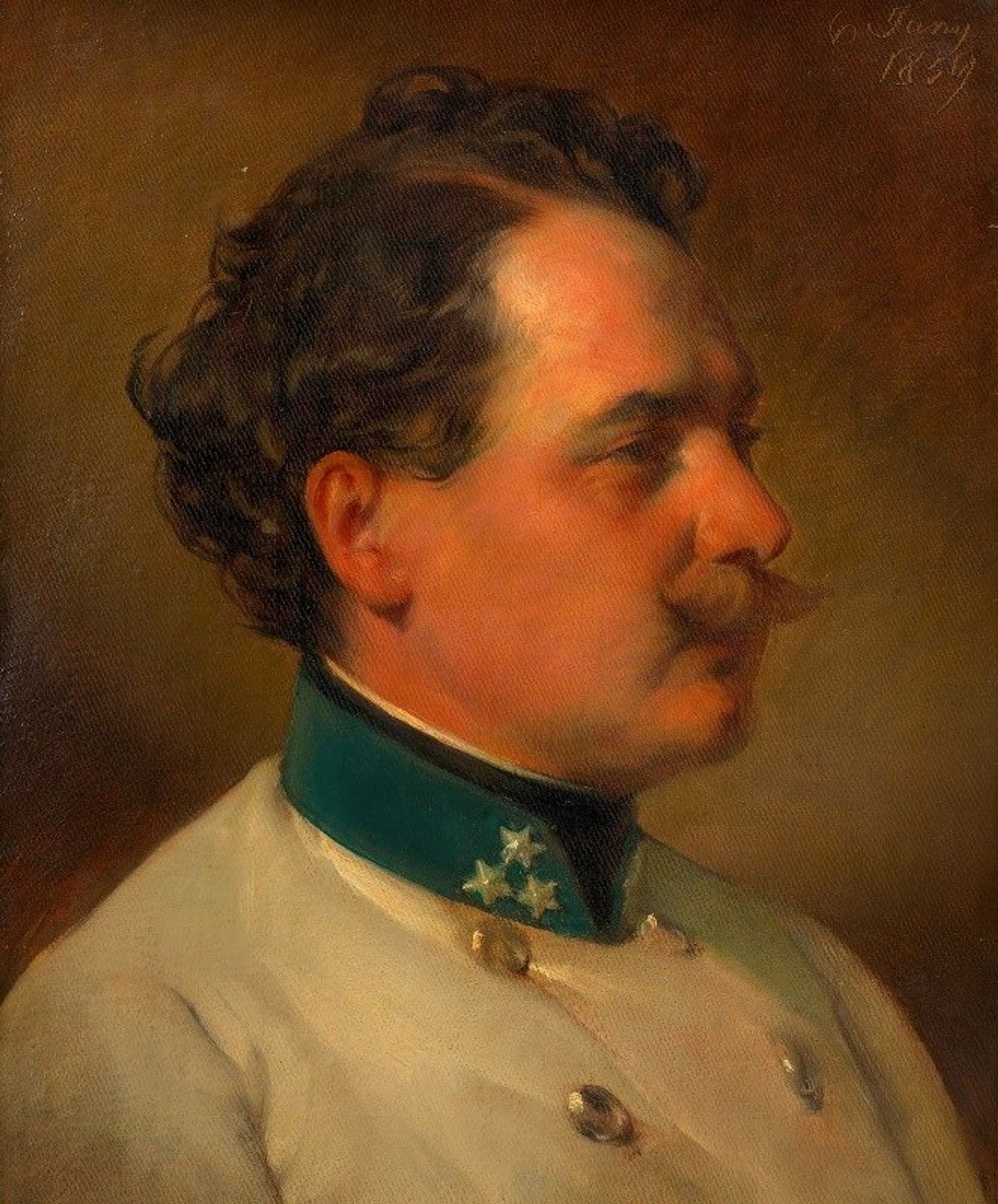 Andreas Amerling als Hauptmann des Infanterie-Reg. Nr. 3 by Friedrich von Amerling