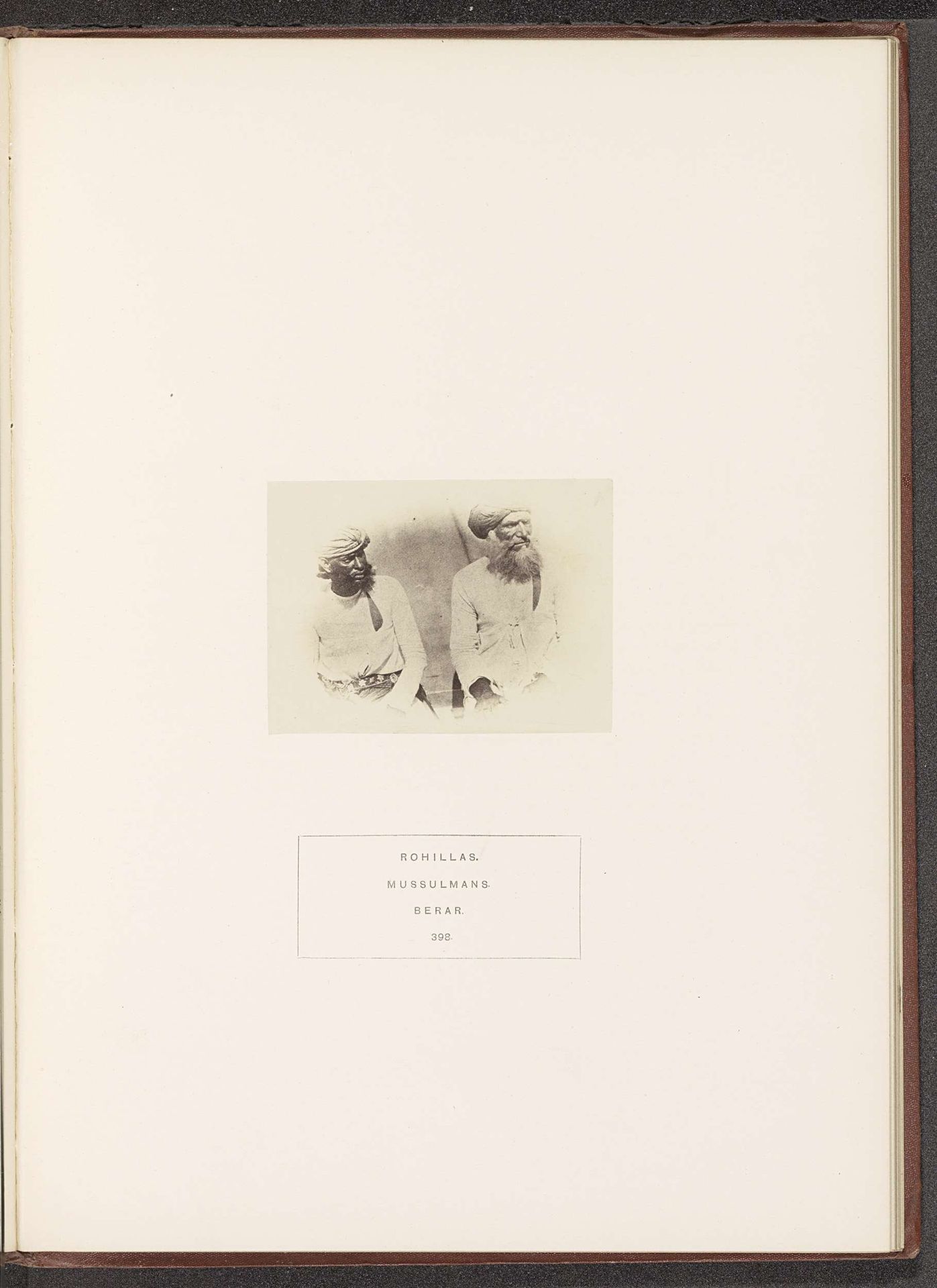 Portret van twee onbekende Rohilla mannen uit Berar by James Mulheran