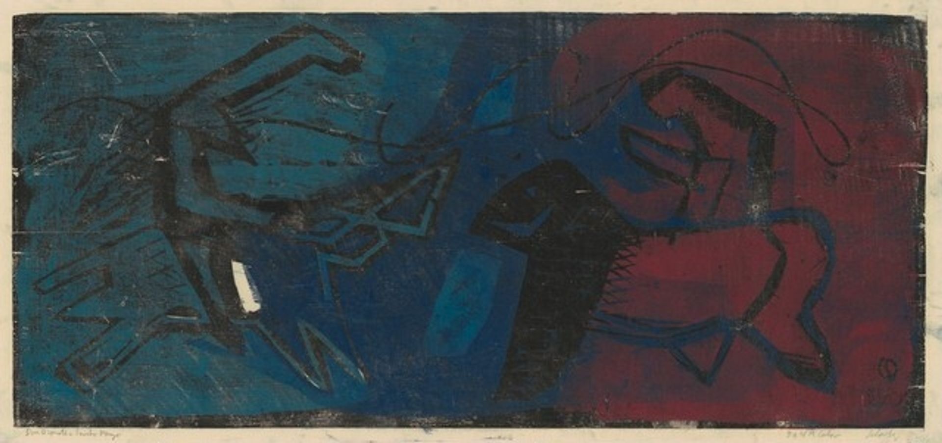 Don Quixote and Sancho Panza by Louis Schanker