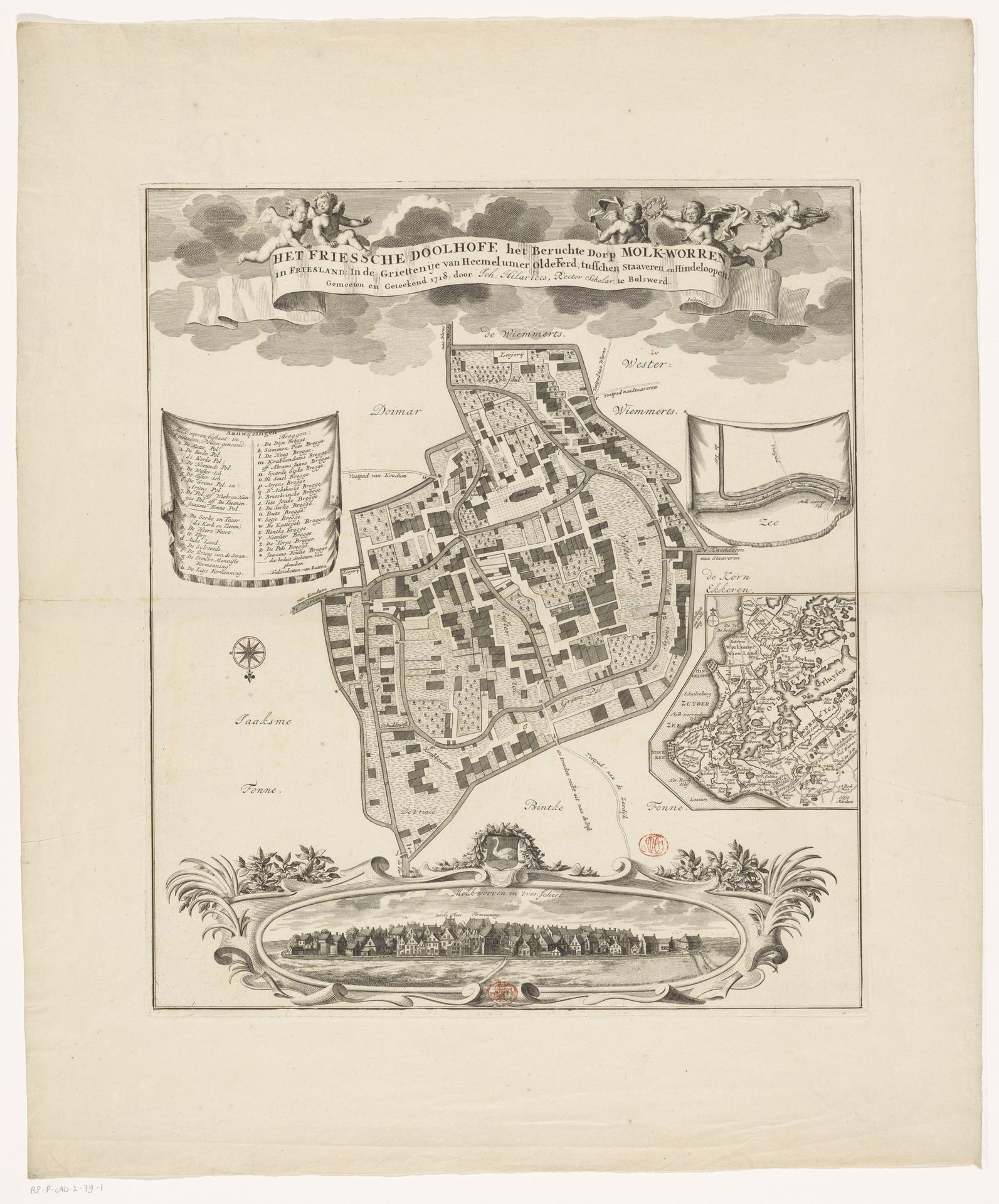 Plattegrond van Molkwerum by Anonymous