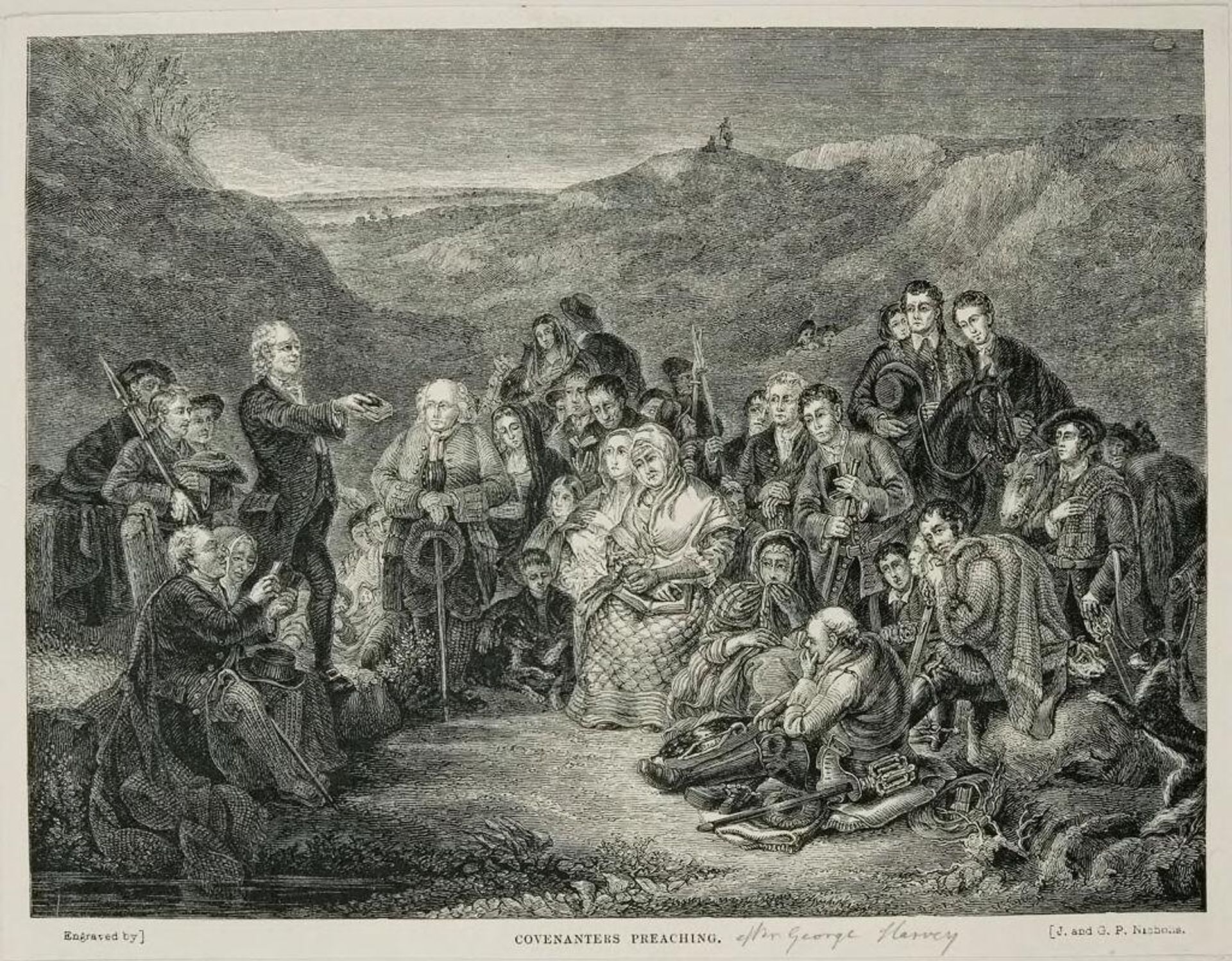 Covenanters Preaching by George Pike Nicholls