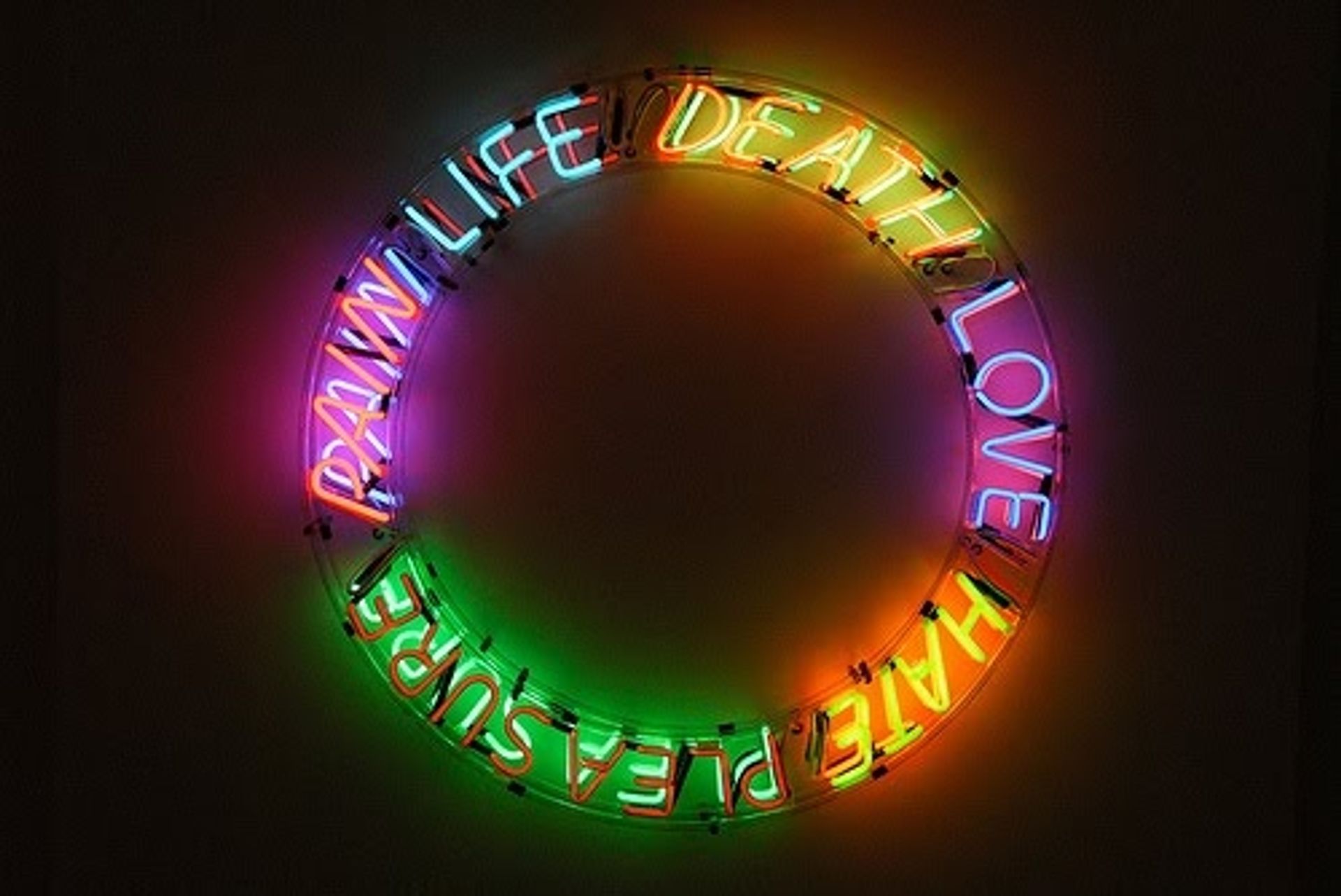 Life Death Love Hate Pleasure Pain by Bruce Nauman
