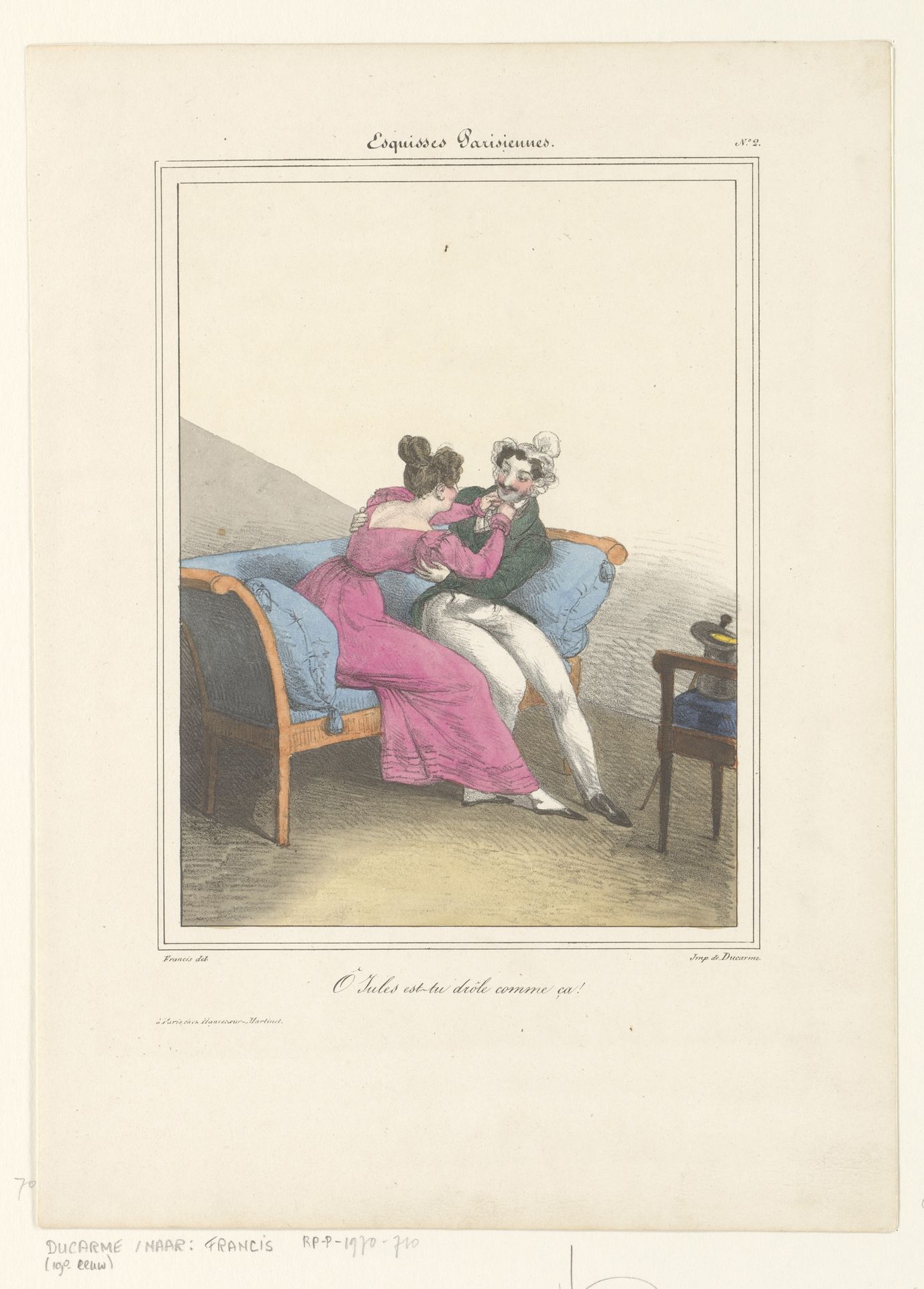 Vrouw plaagt haar vrijer by Francis Conscience
