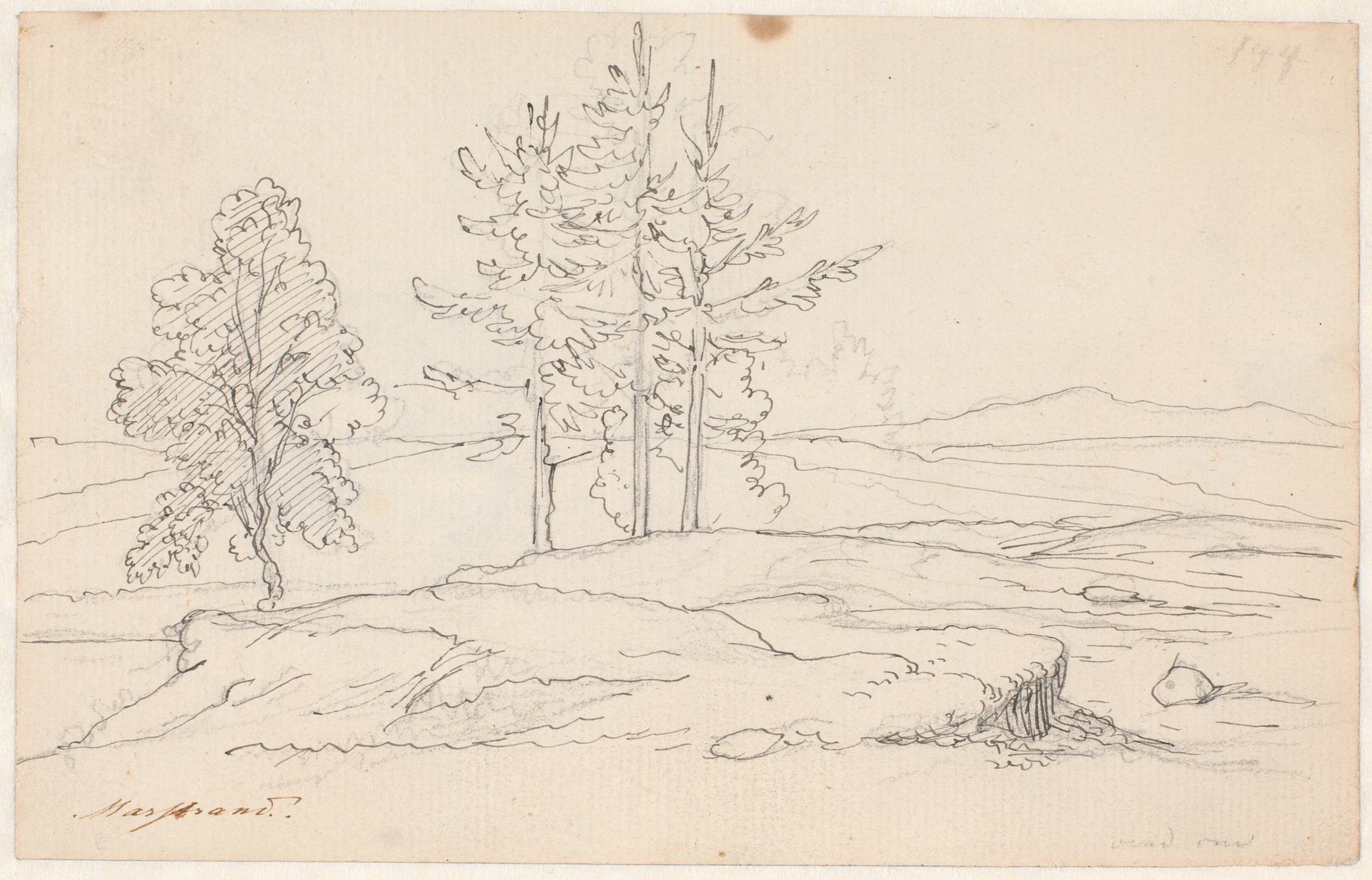 Svensk landskab by Wilhelm Marstrand