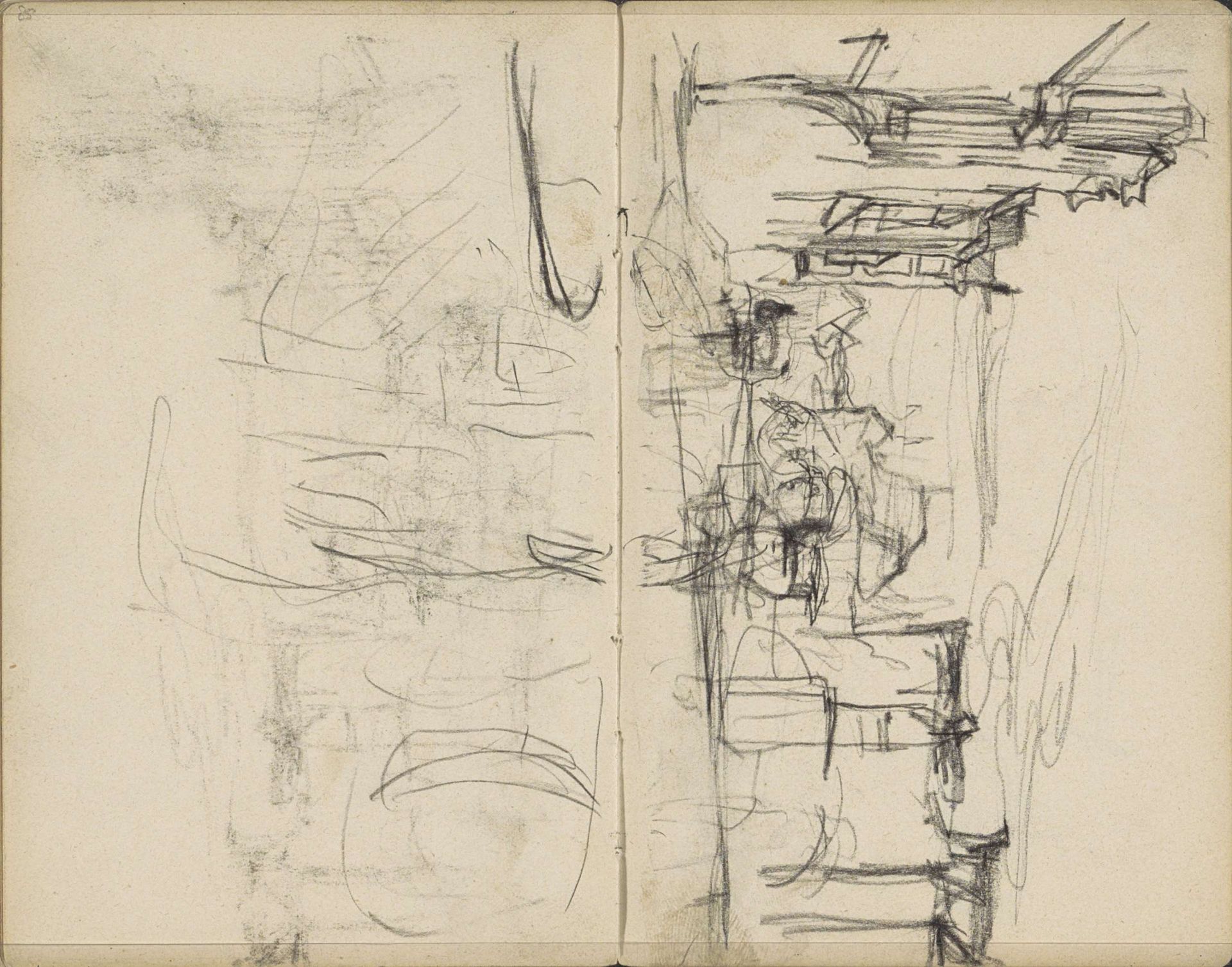 Figuren op straat, mogelijk het Rokin in Amsterdam by George Hendrik Breitner