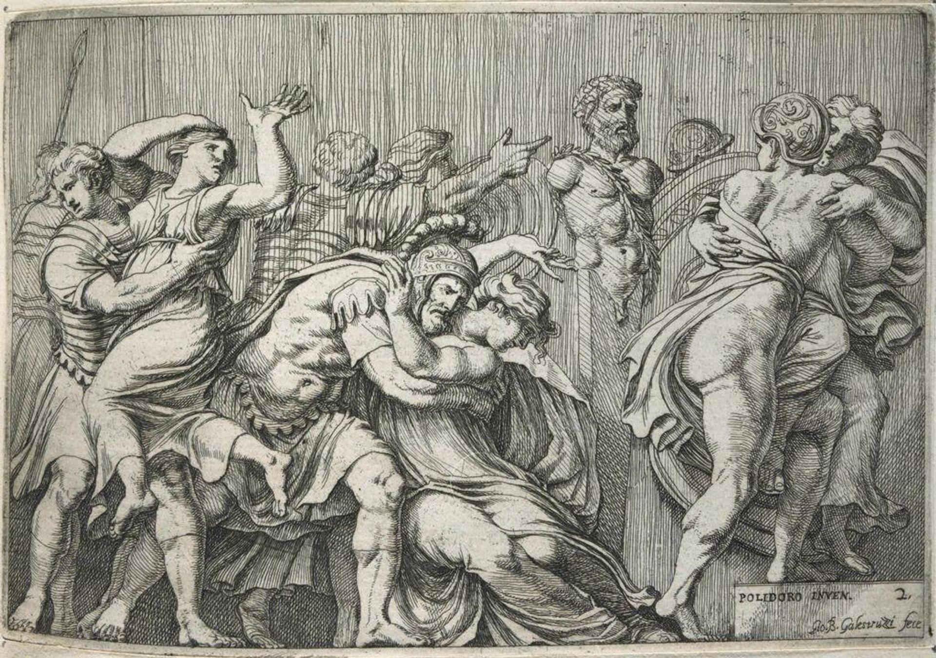 The Rape of the Sabine Women by Giovanni Battista Galestruzzi