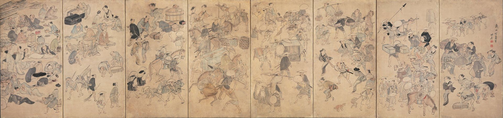 Scenes of Ōtsu by Ki Baitei 紀梅亭