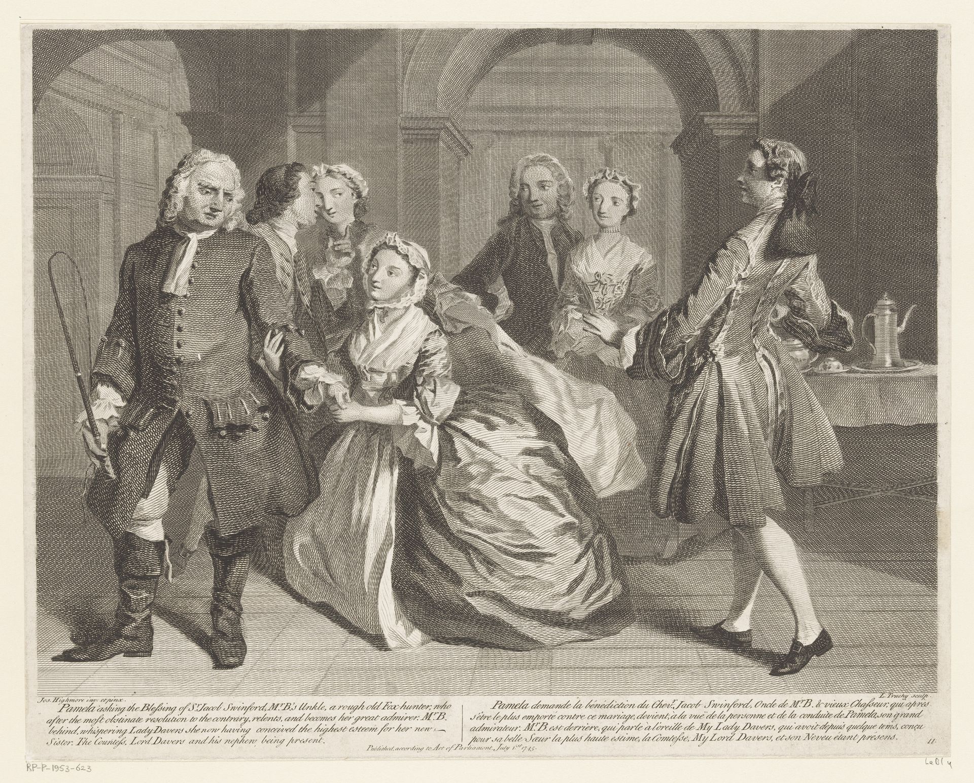 Pamela vraagt Sr. Jacob Swinford om zijn zegen by Louis Truchy