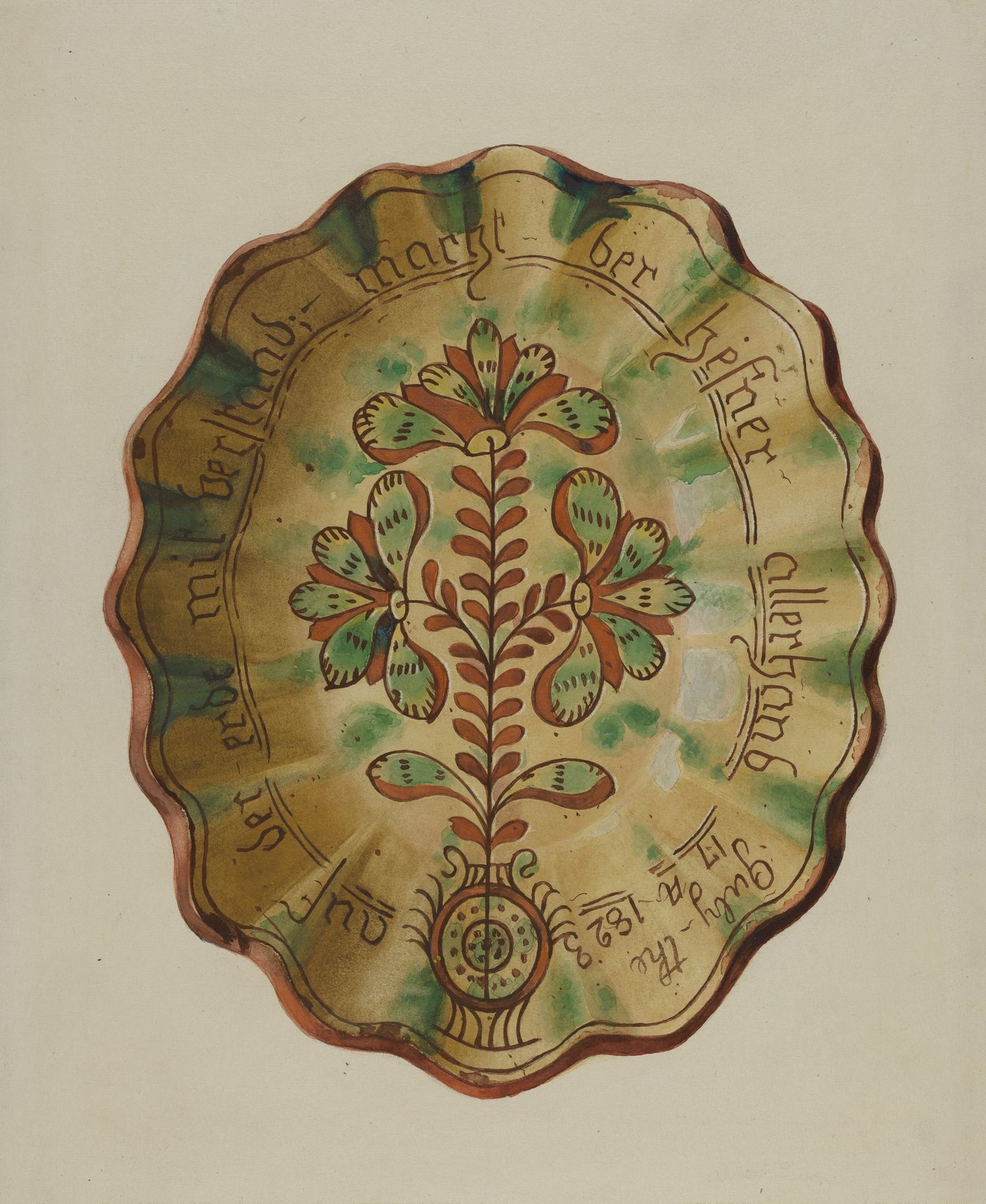 Pennsylvania German Dish by Albert Levone
