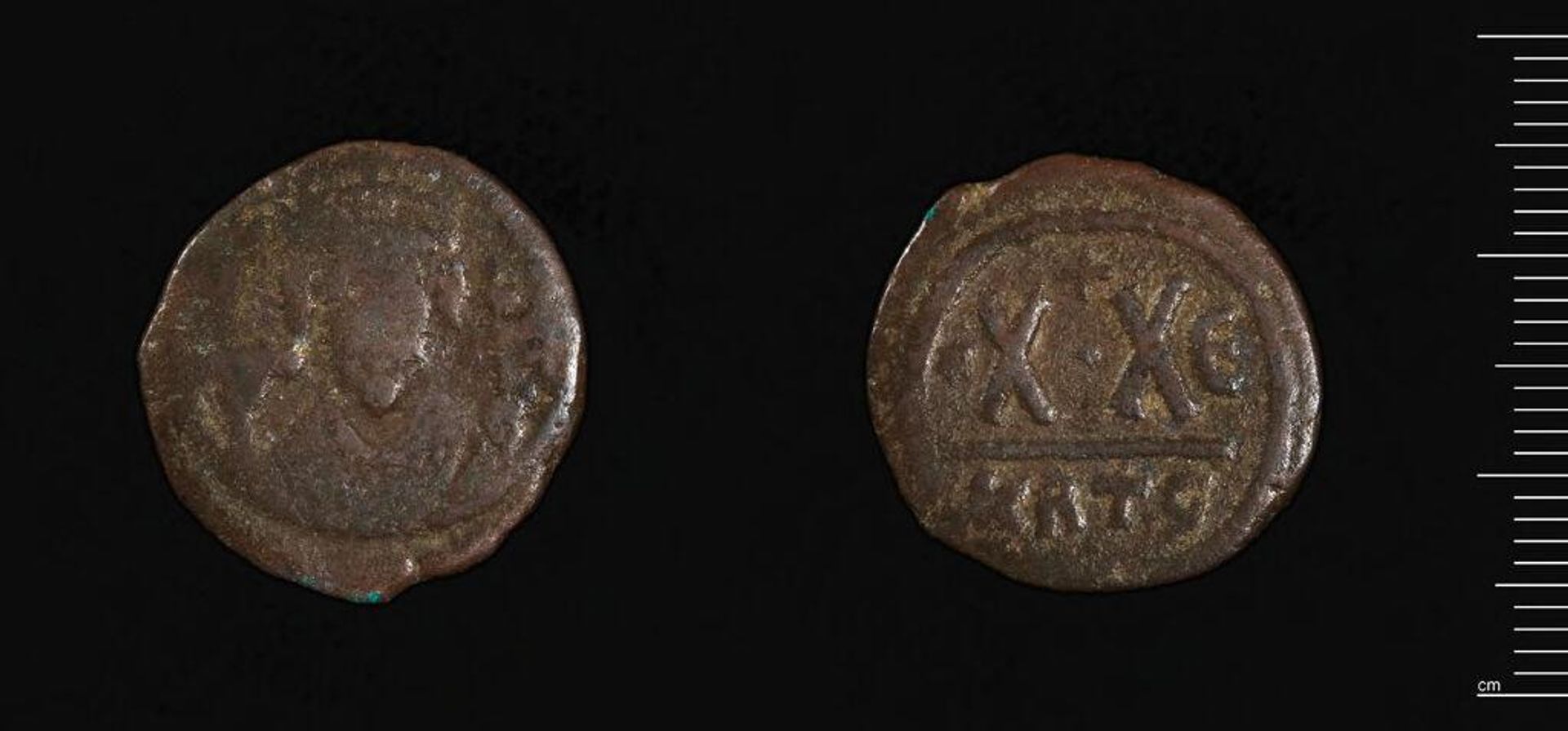 Half Follis of Phokas, Carthage by Phokas