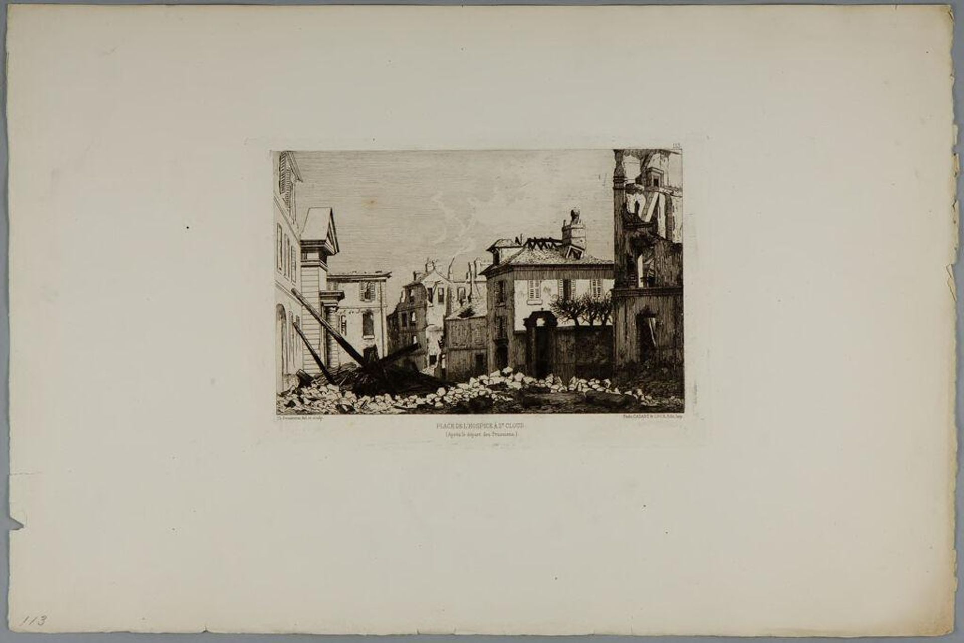 Place de l'HÃ´pital Ã  St. Cloud by Charles Joseph Beauverie