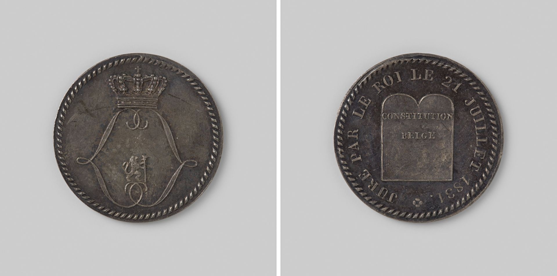 Eed van Leopold van Saksen-Coburg op de constitutie by Adrien Hippolyte Veyrat