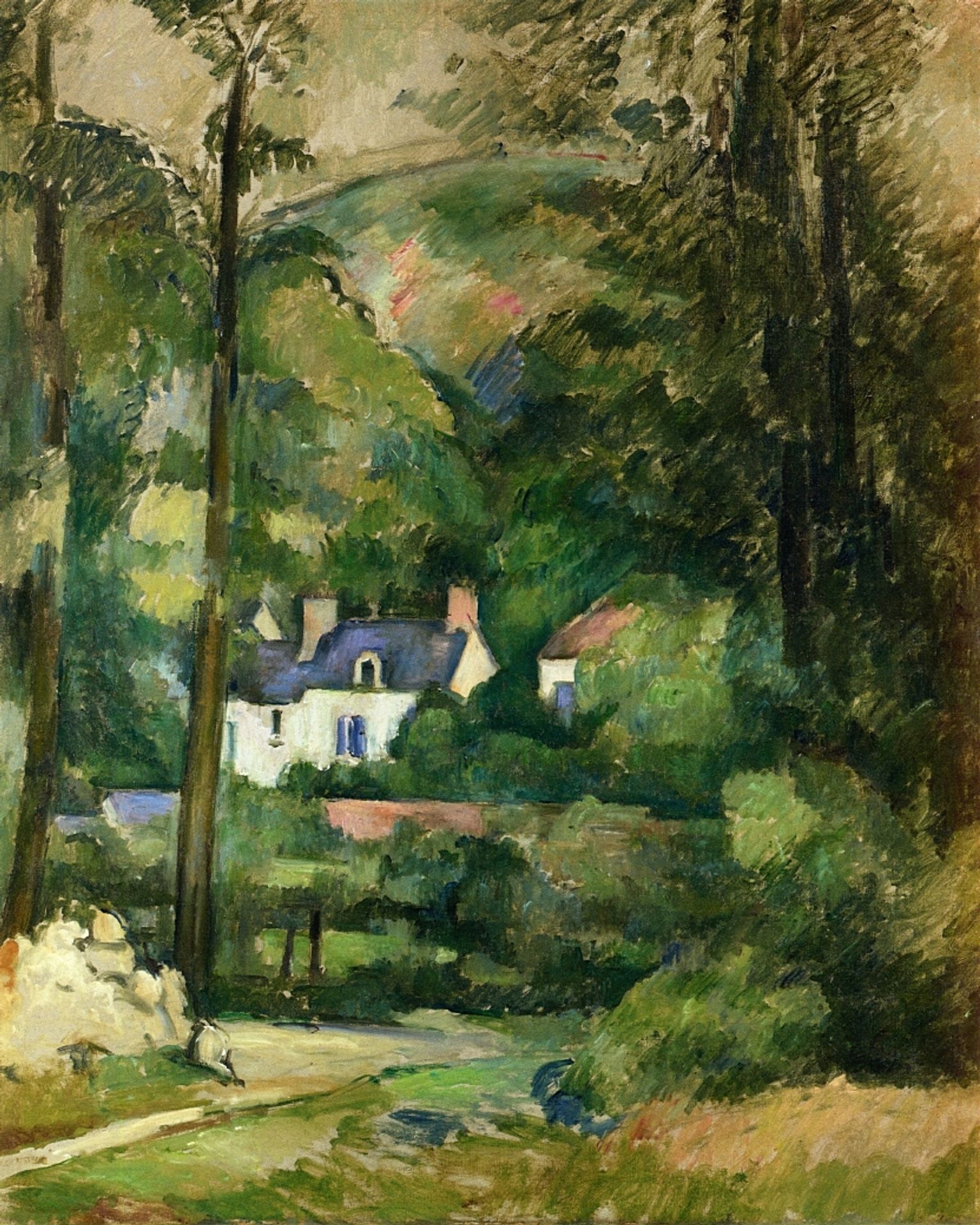 Houses in the Greenery by Paul Cézanne