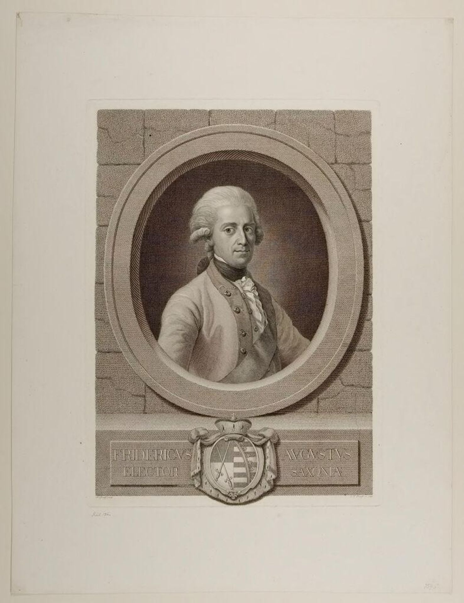 Frederick Augustus, Elector of Saxony by Johann Friedrich Bause