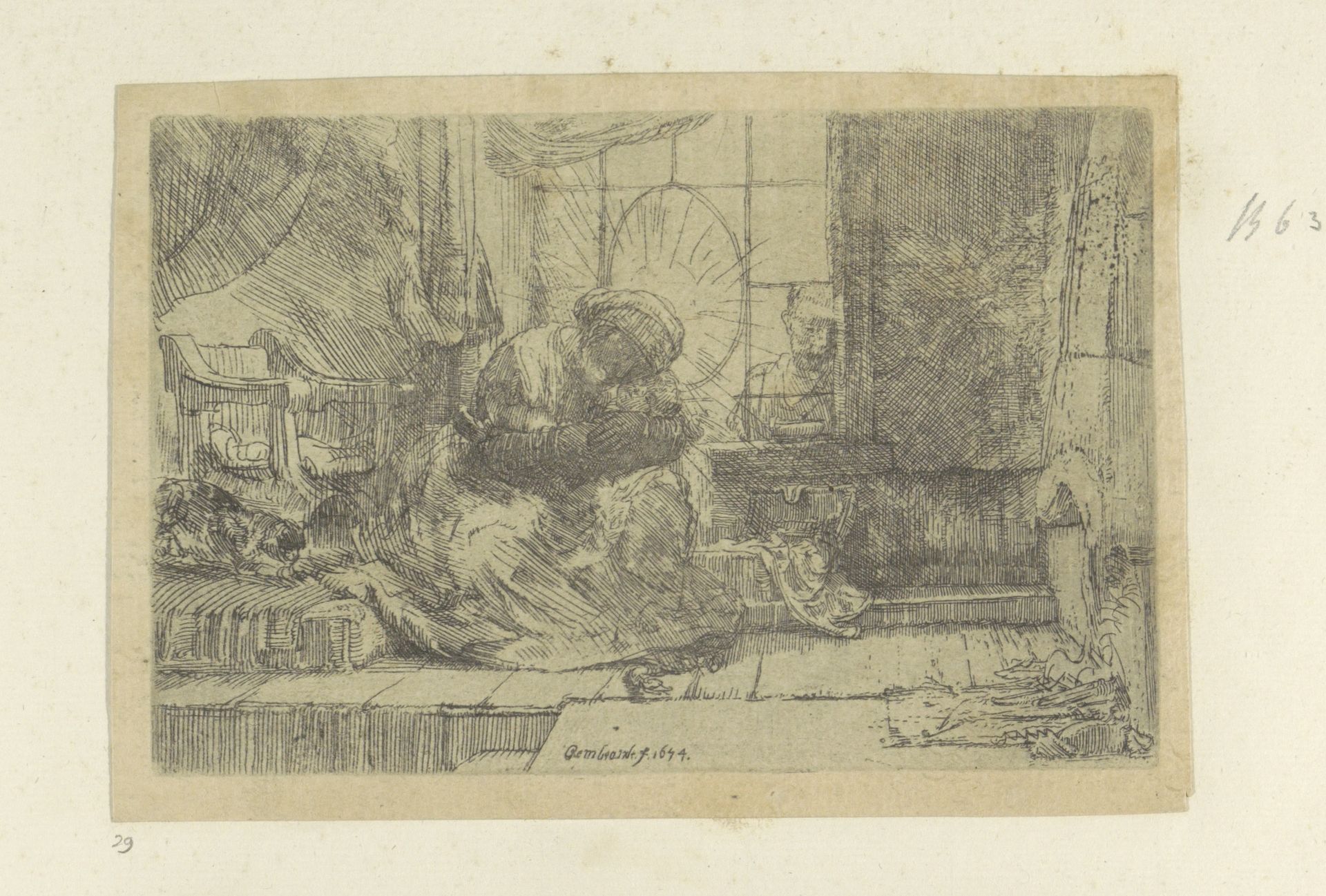 The Holy Family with the Cat and Snake by Rembrandt van Rijn