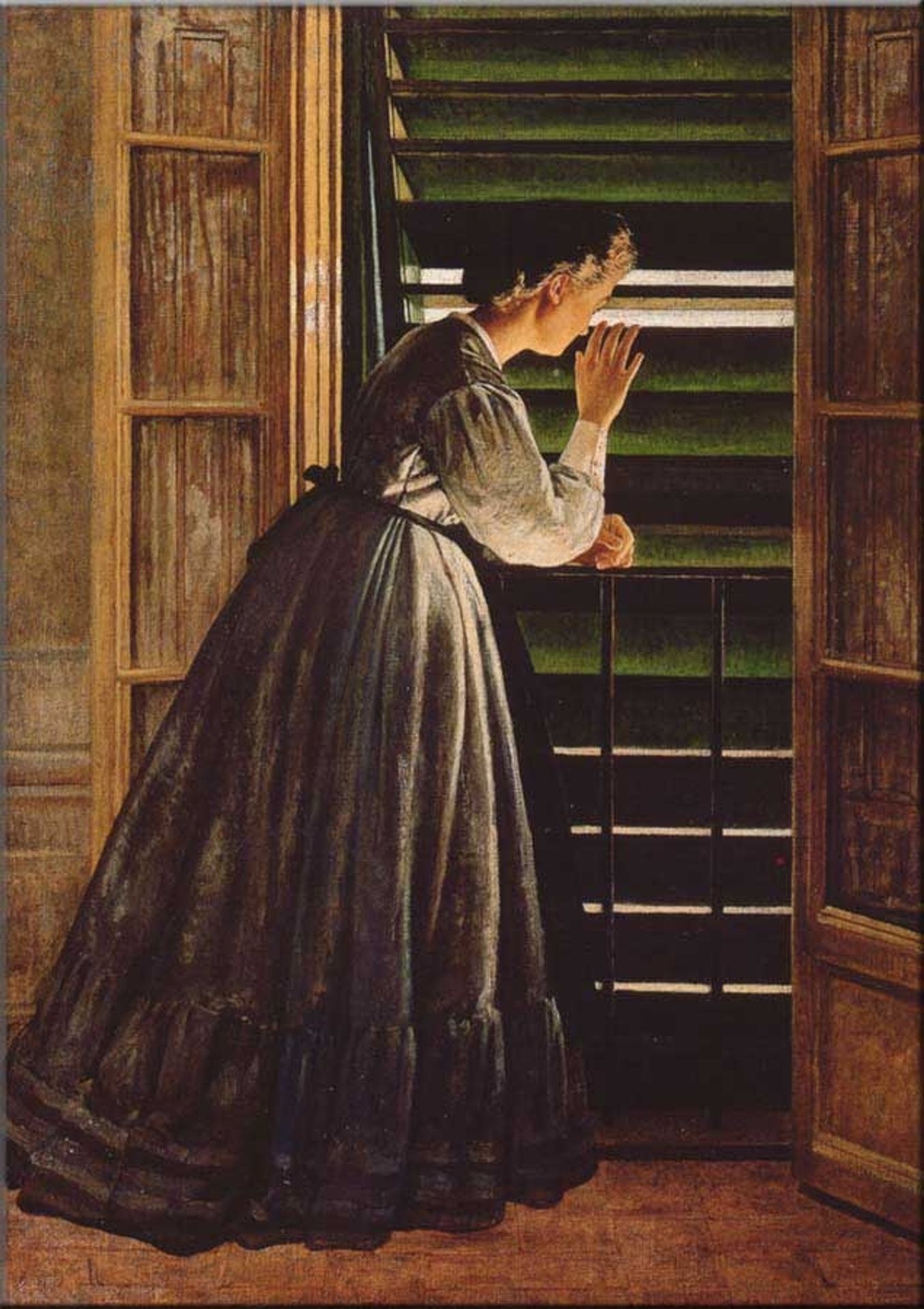 The curious woman by Silvestro Lega