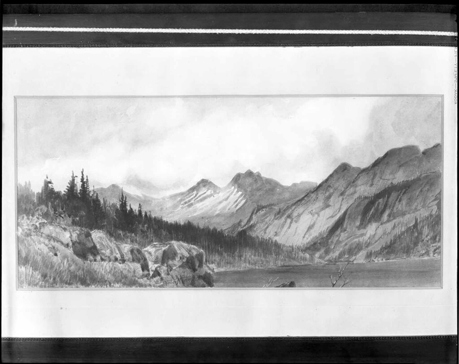Looking West from Kicking Horse Lake by Martin Mower