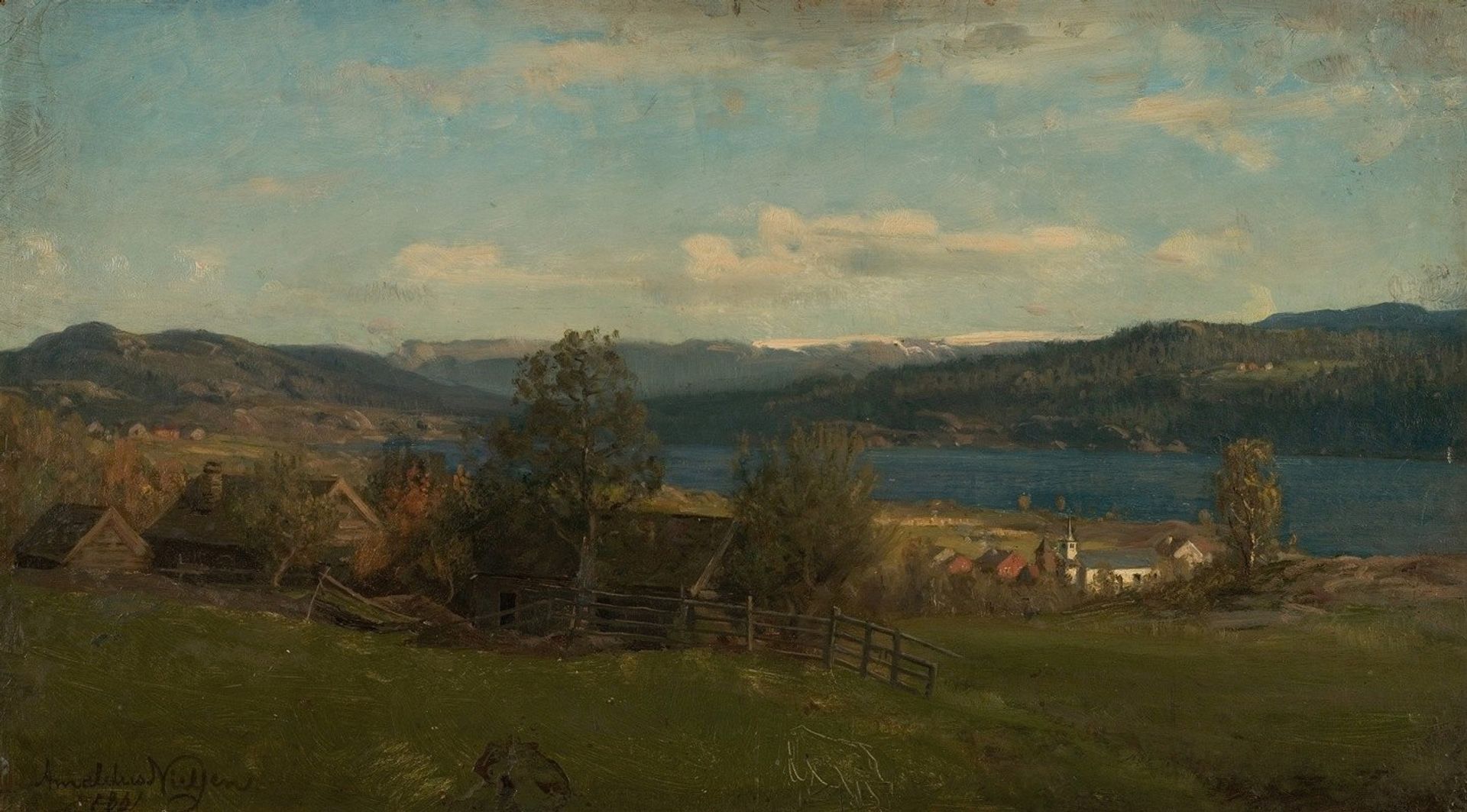 Fra Lønningen by Amaldus Nielsen
