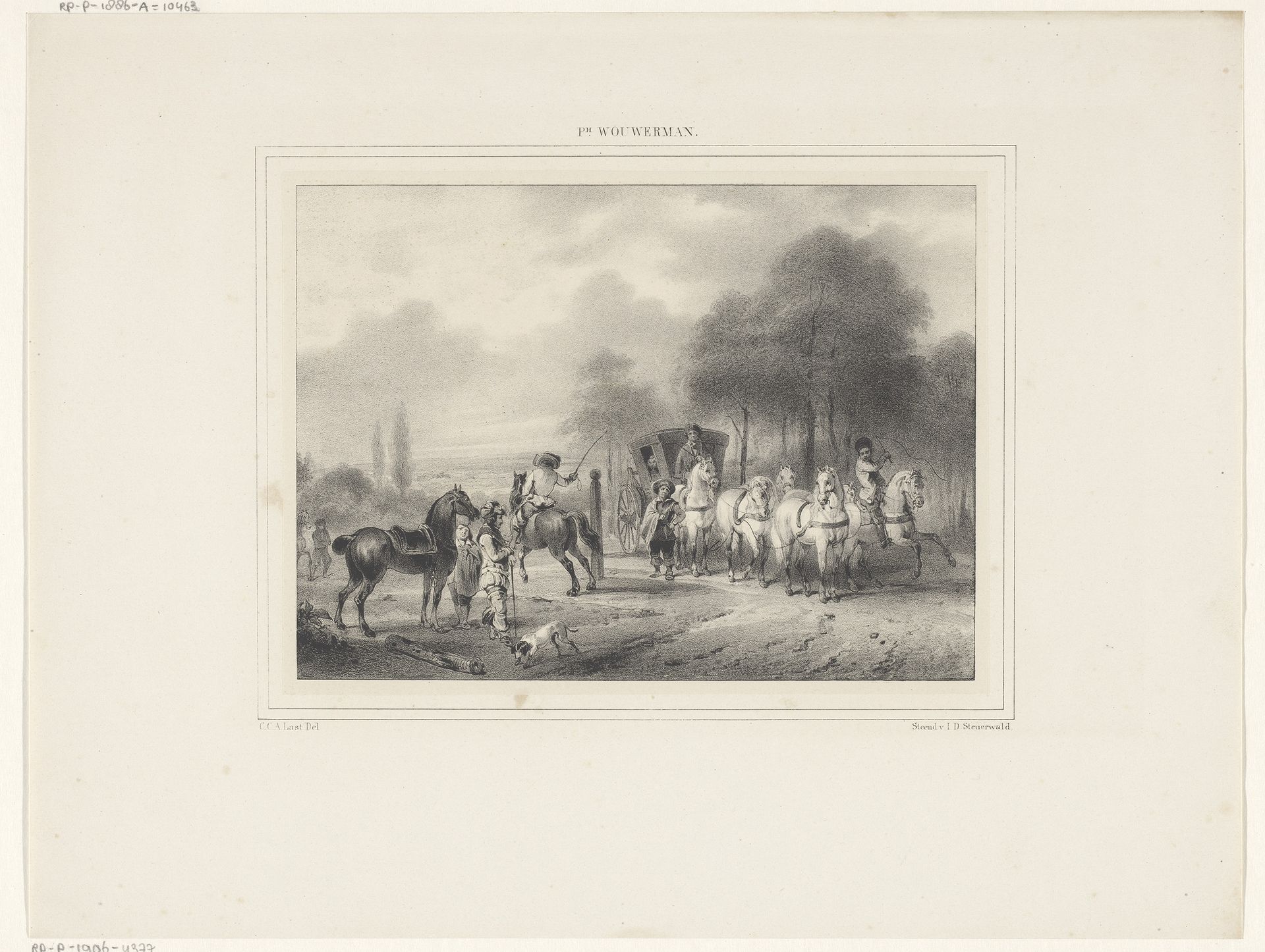 Rijtuig wordt staande gehouden by Carel Christiaan Antony Last
