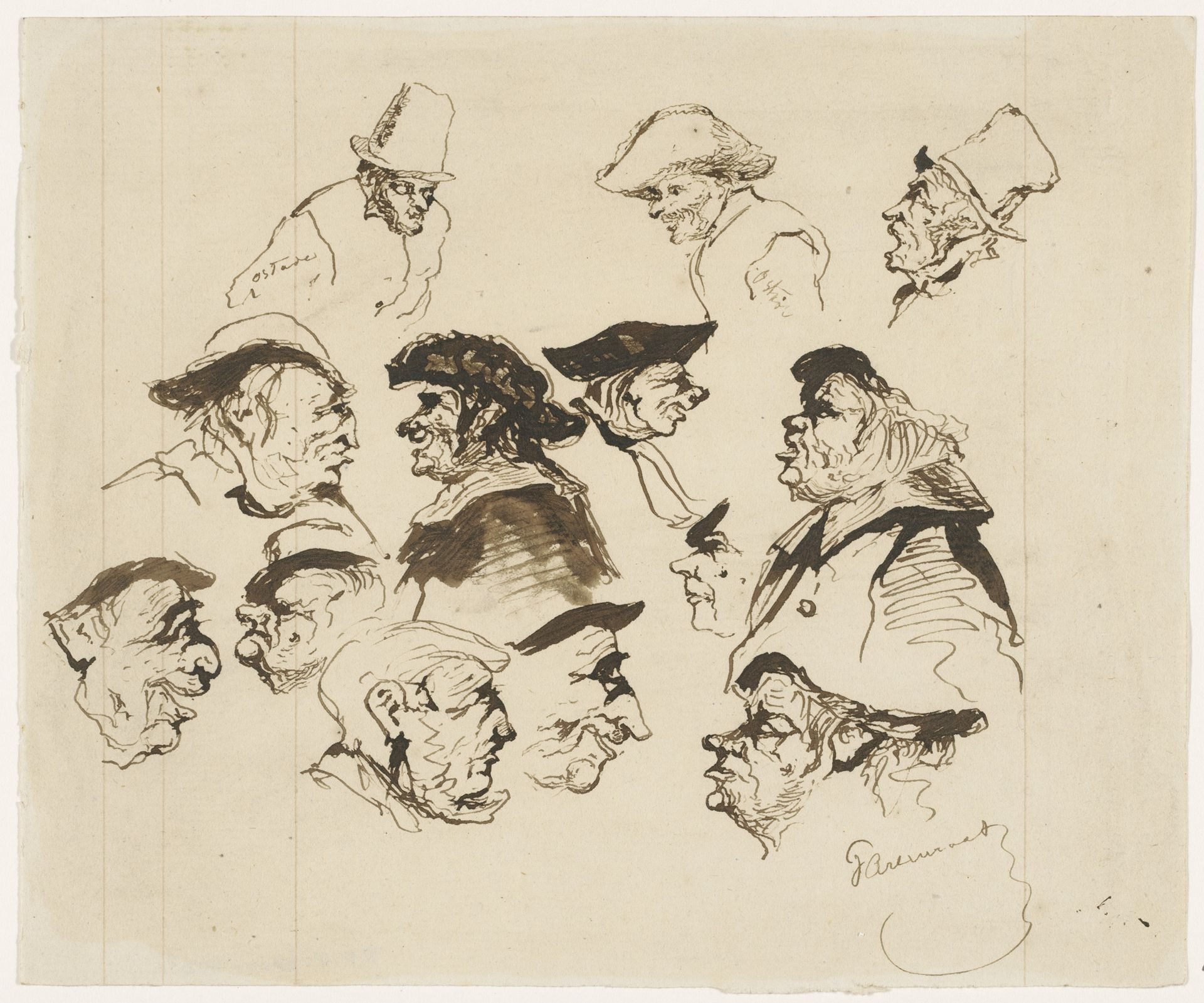 Studieblad met diverse koppen by Johannes Tavenraat