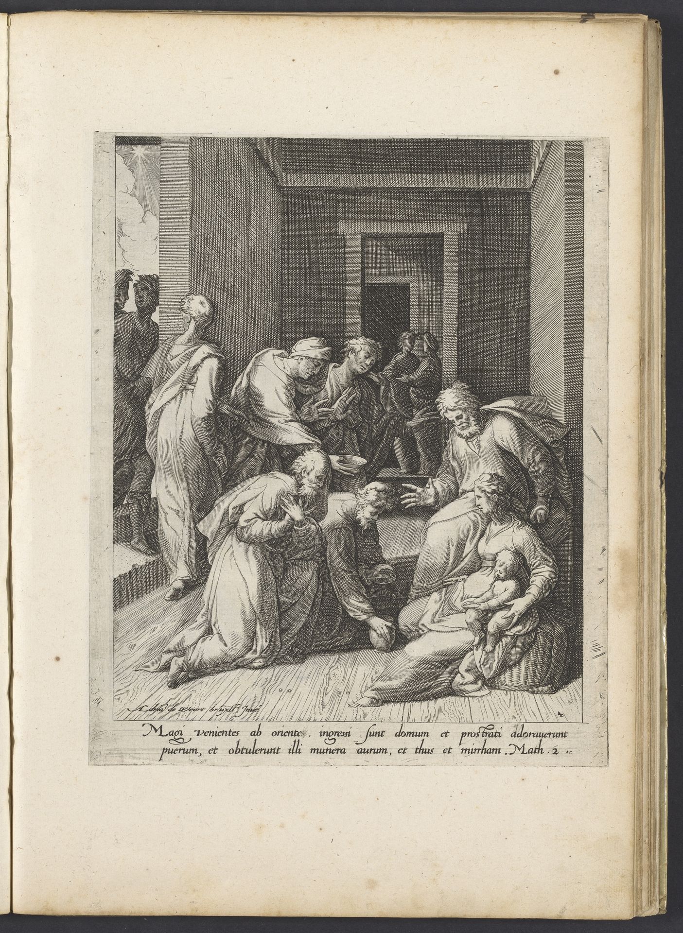 Aanbidding door de koningen by Isaac Duchemin
