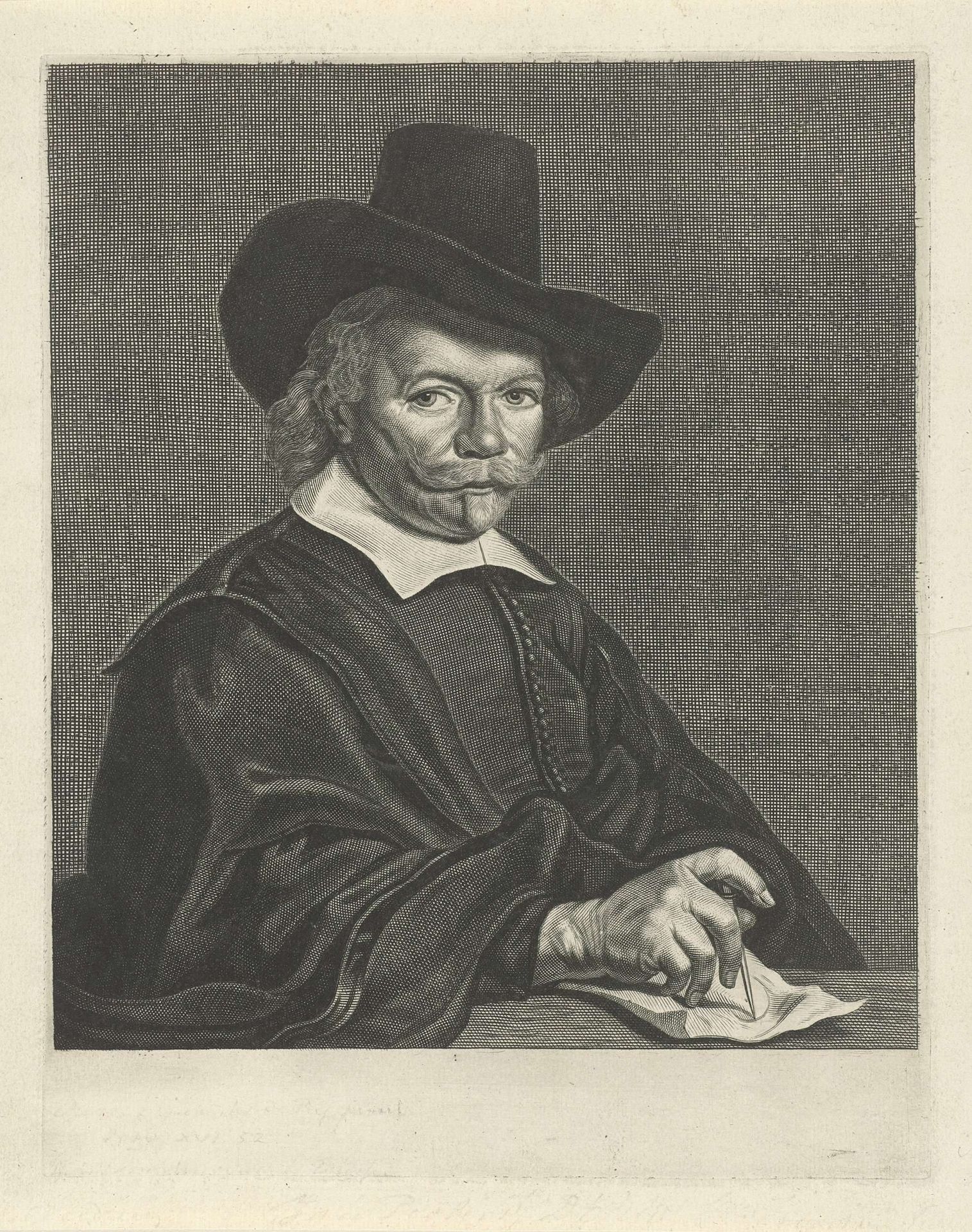 Portret van Jan Pietersz. Douw by Reinier van Persijn