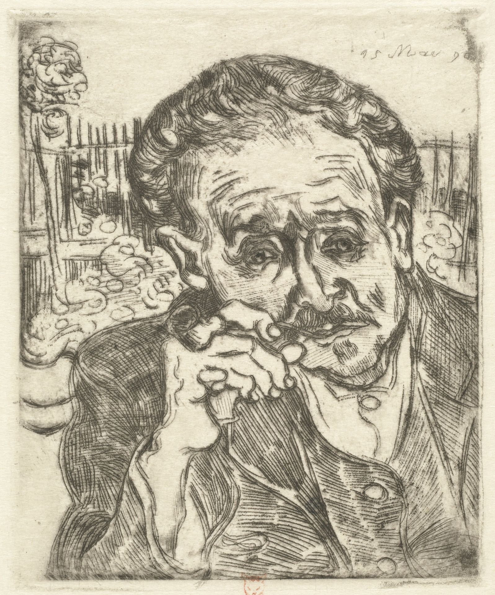 Dr. Gachet (Man with a Pipe) by Vincent van Gogh