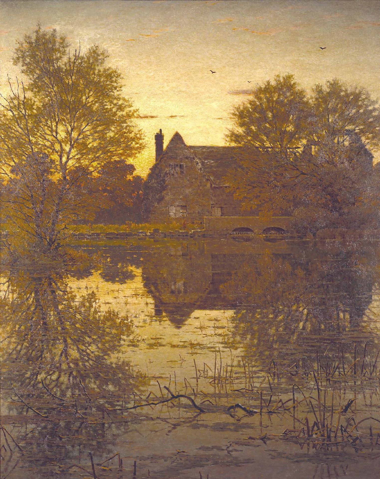 The Deserted Mill by  George Dunlop Leslie