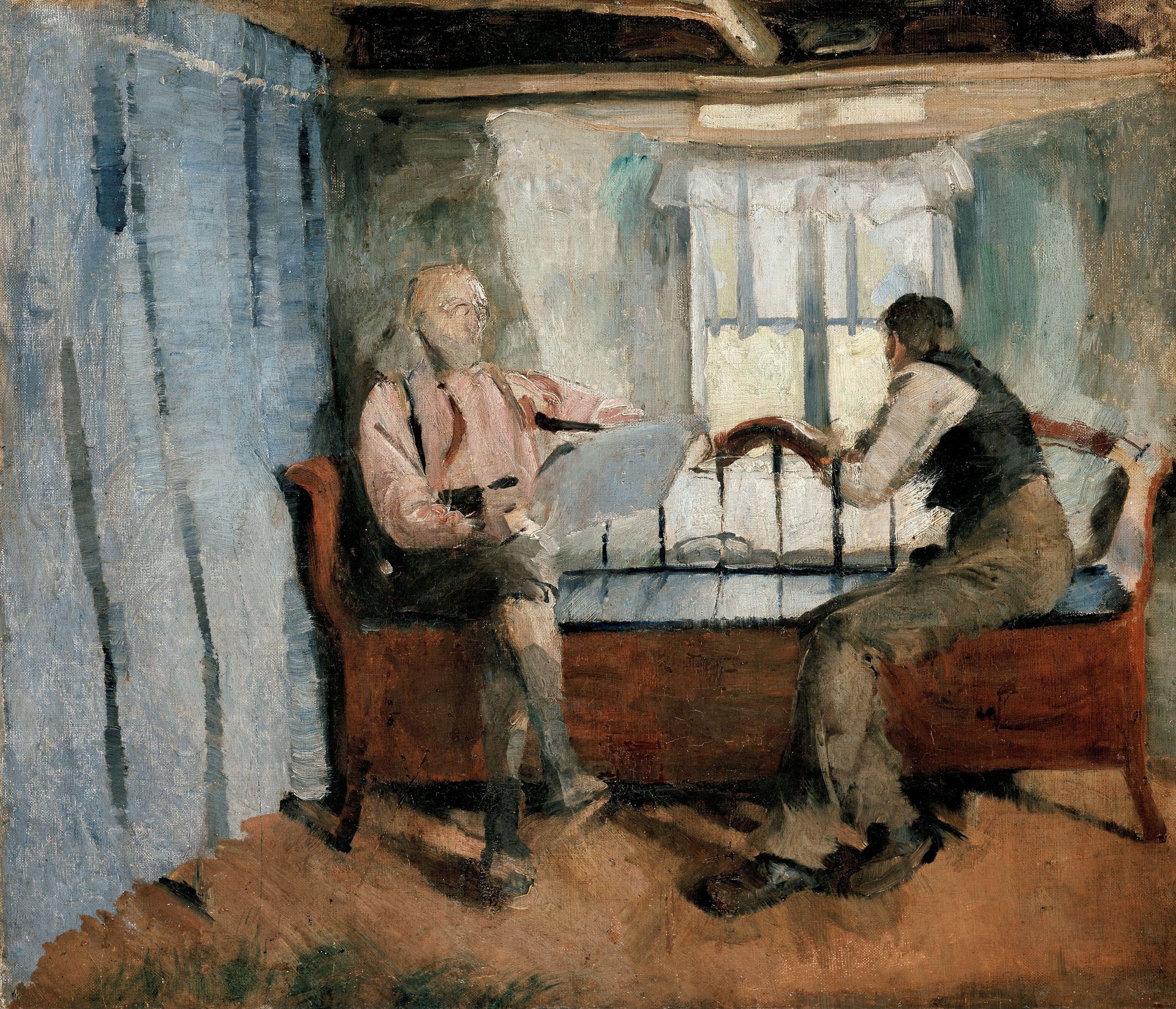 Farm Interior, Knabberud in Bærumm by Harriet Backer