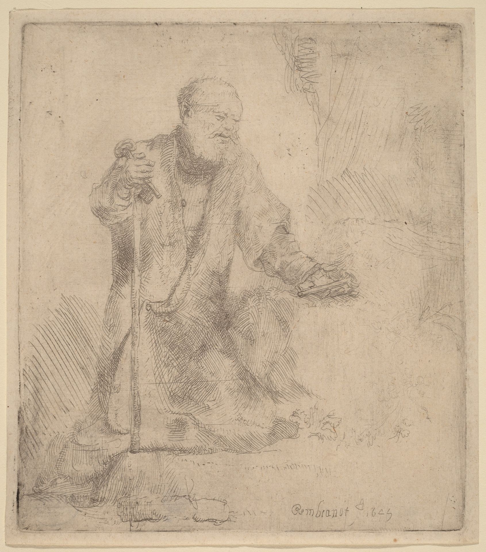 Saint Peter in Penitence by Rembrandt van Rijn