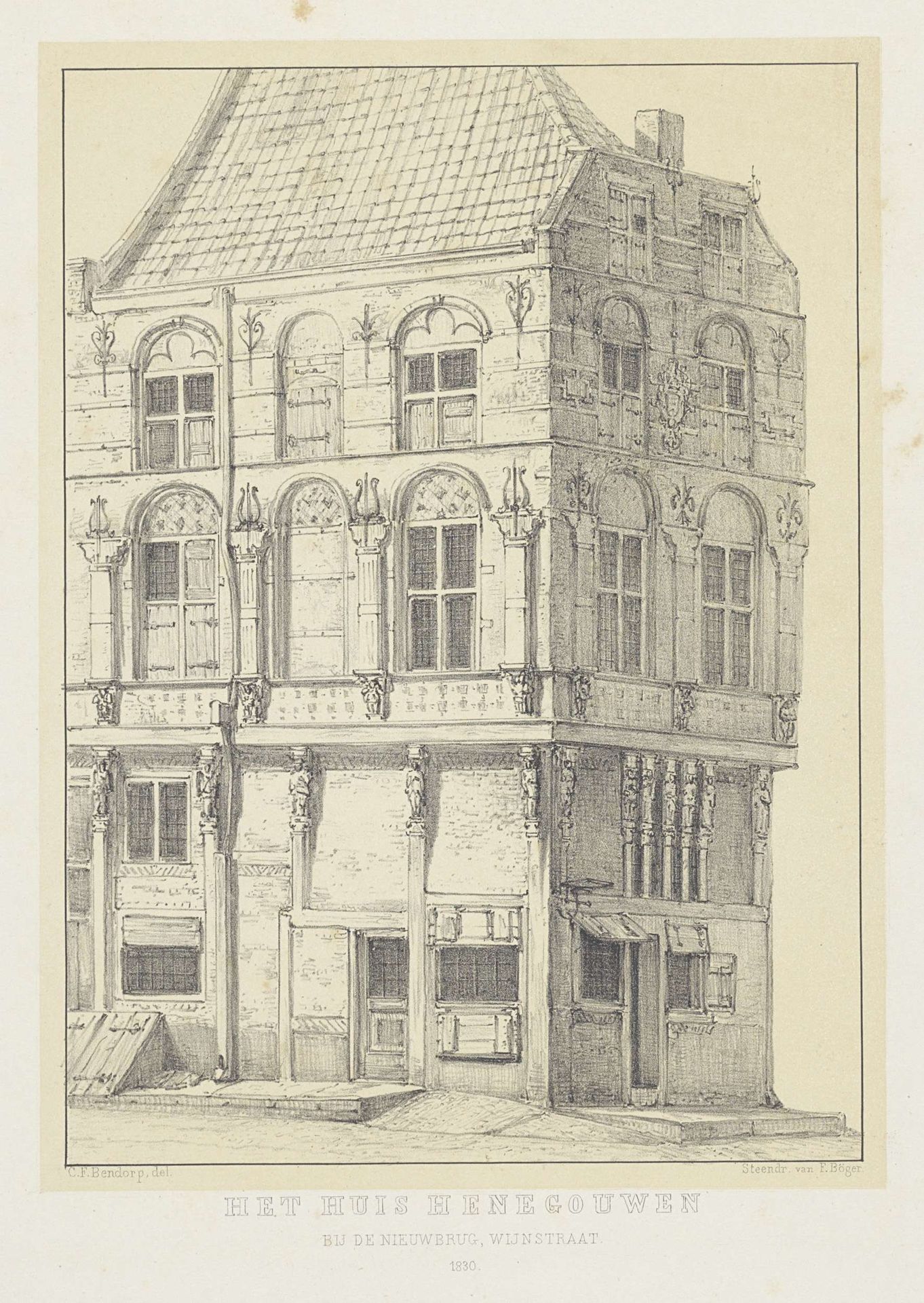 Huis Henegouwen by Carel Frederik (II) Bendorp