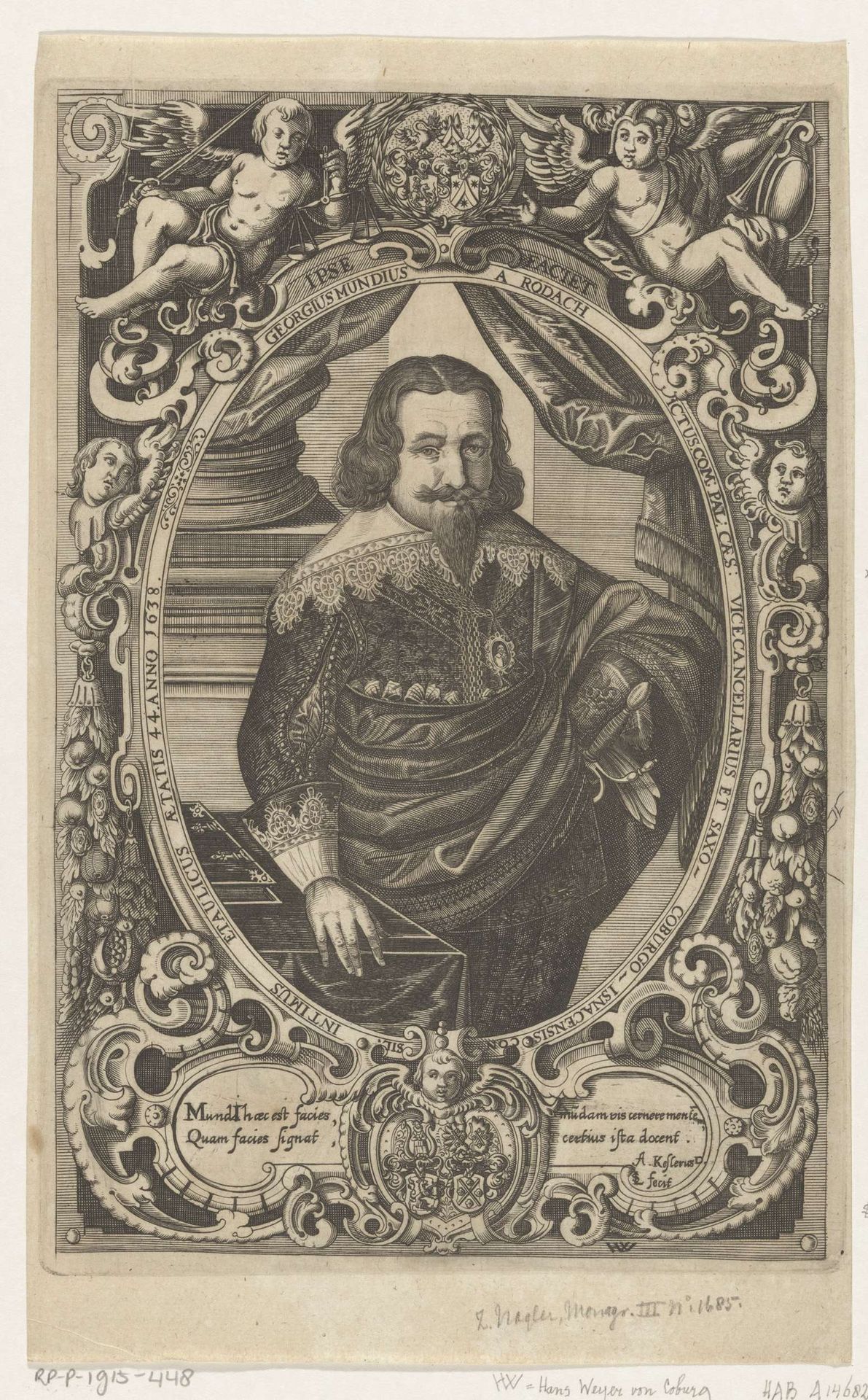 Portret van Georg Mundt von Rodach by Lukas Schnitzer