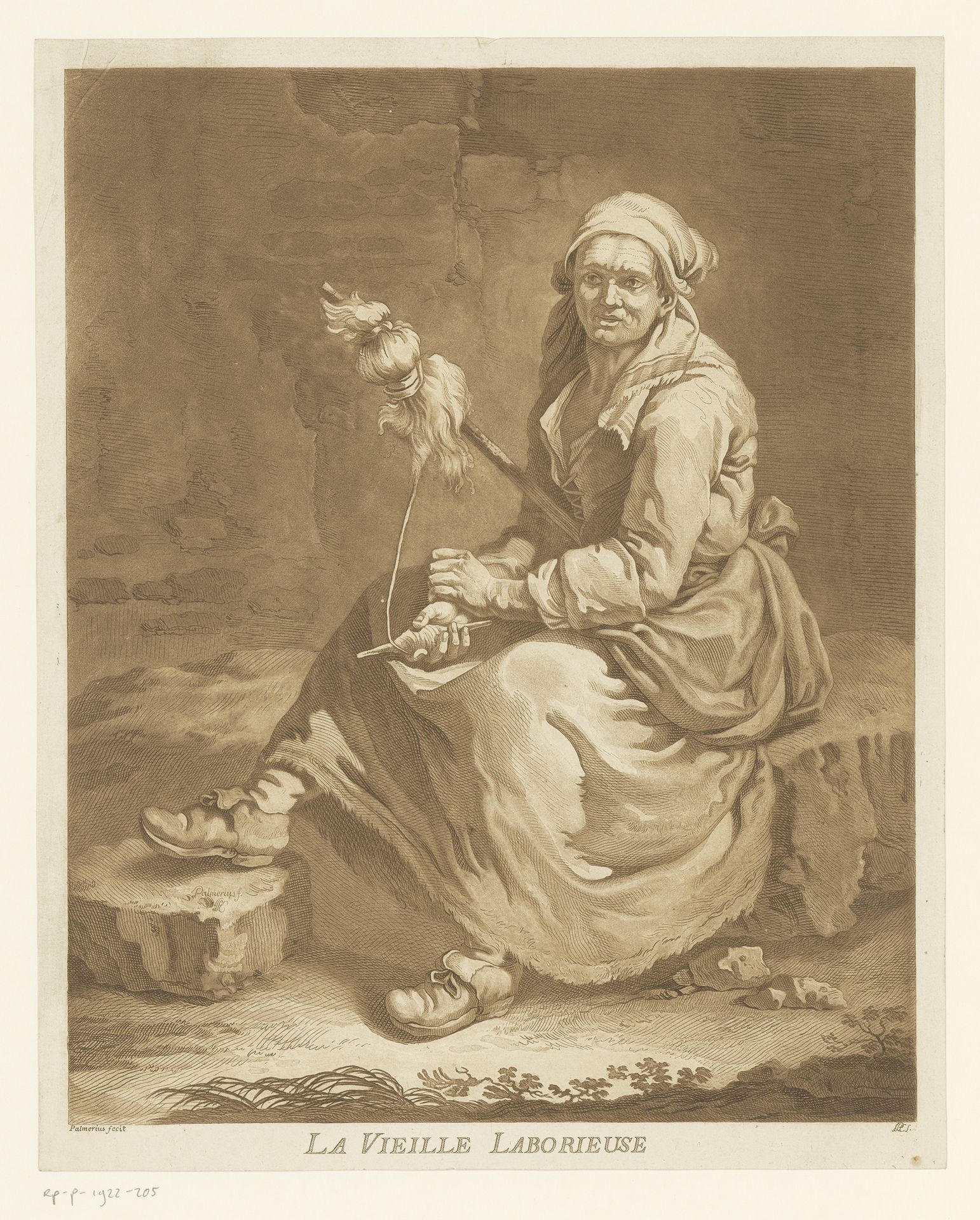 Oude spinster by C. Palmieri