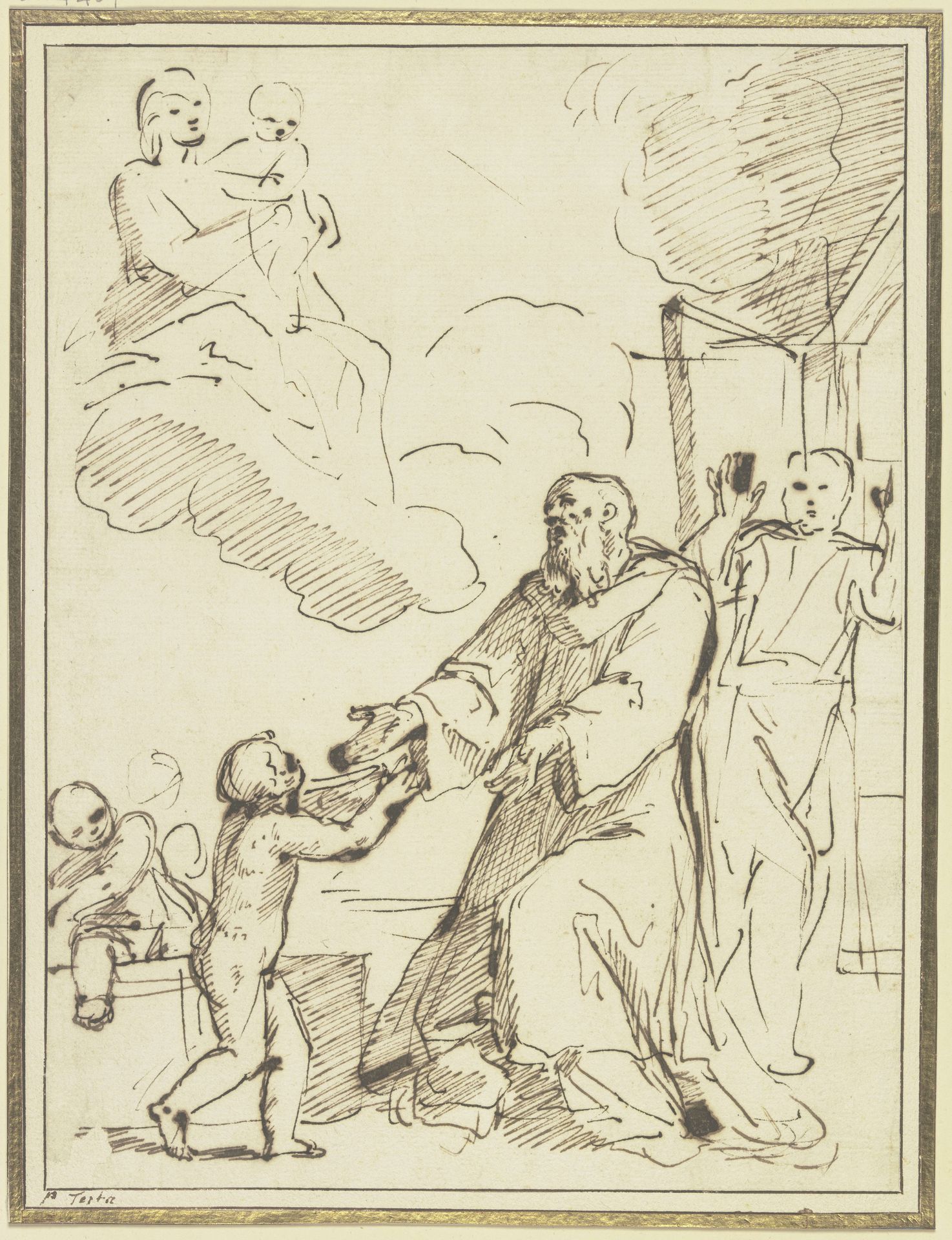 Der Heilige Nikolaus von Bari erweckt drei Knaben vom Tode by Pietro Antonio de' Pietri